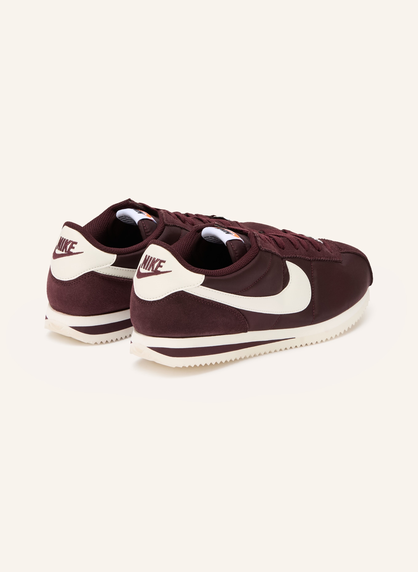 Nike Sneaker CORTEZ: DUNKELROT / WEISS