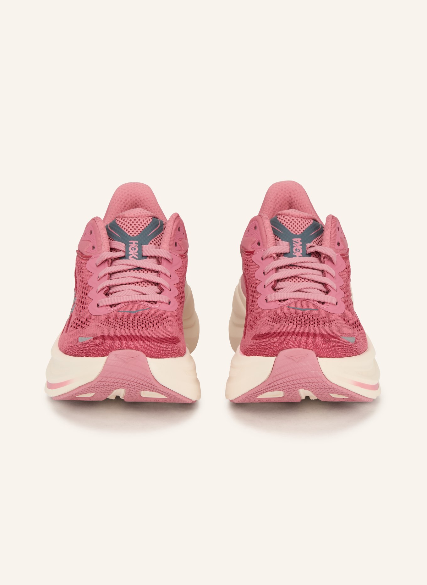 HOKA Laufschuhe BONDI 9: ROSA / DUNKELGRAU