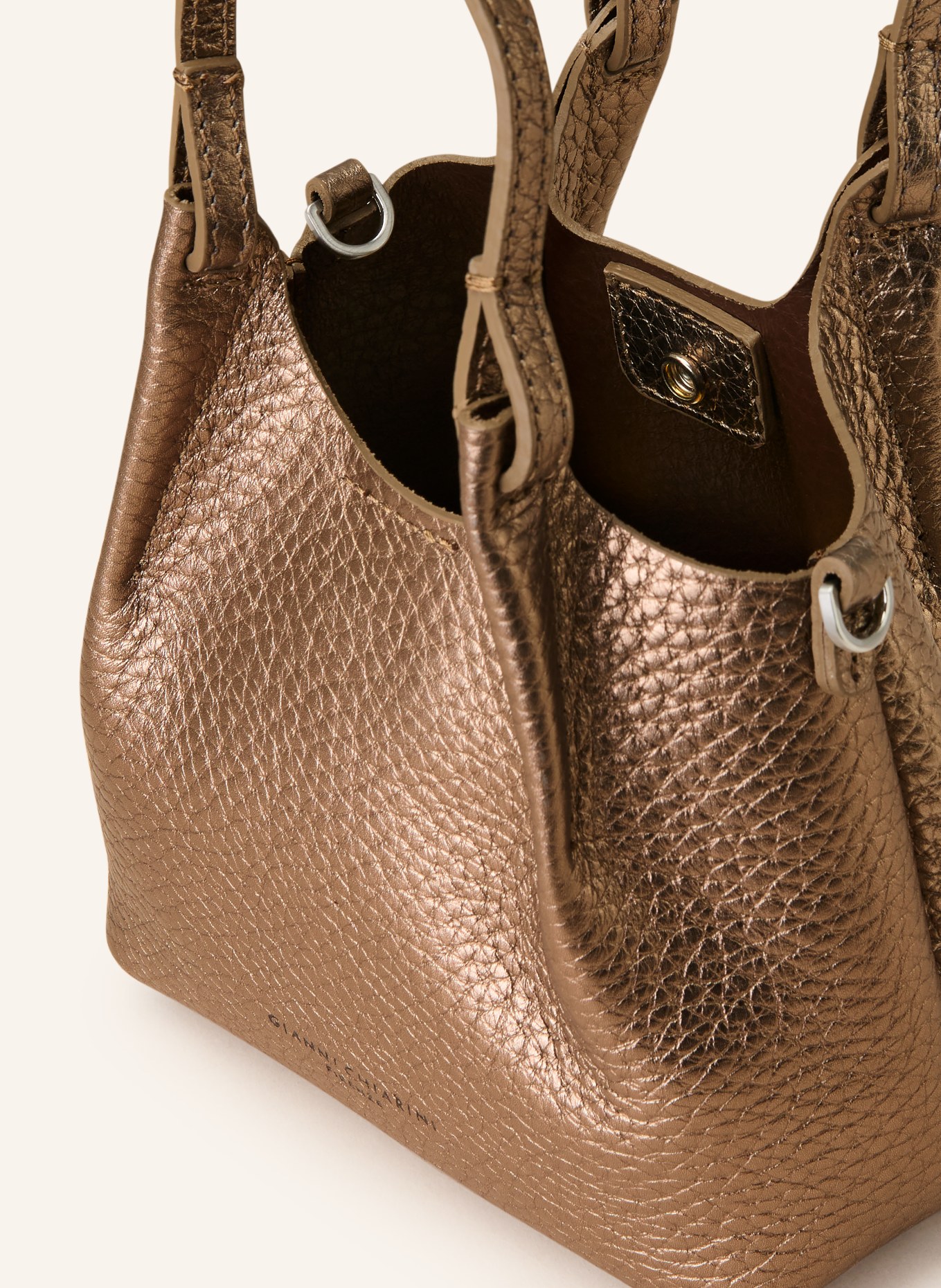 GIANNI CHIARINI DUA MINI handbag: TAUPE