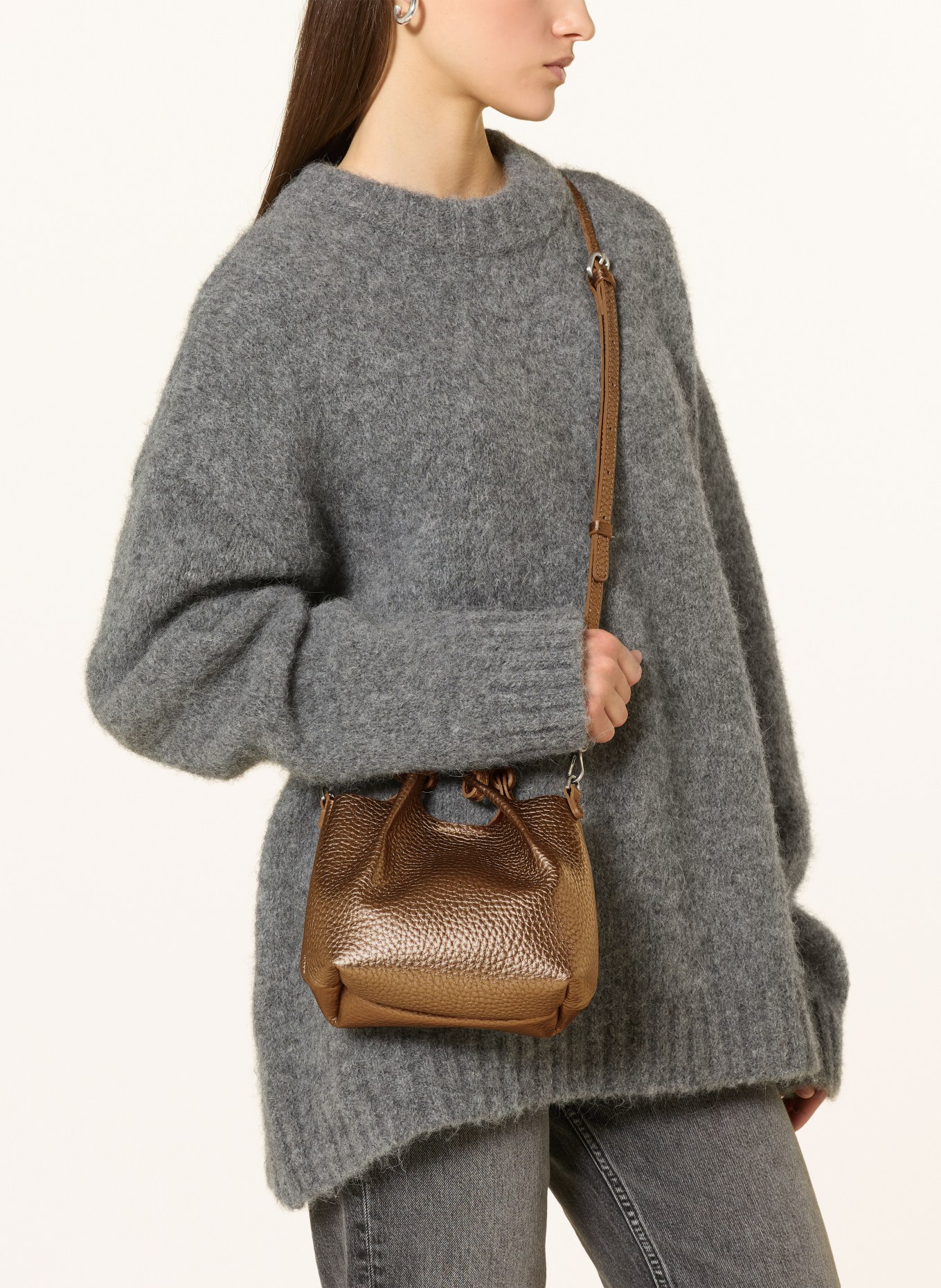 GIANNI CHIARINI DUA MINI handbag: TAUPE