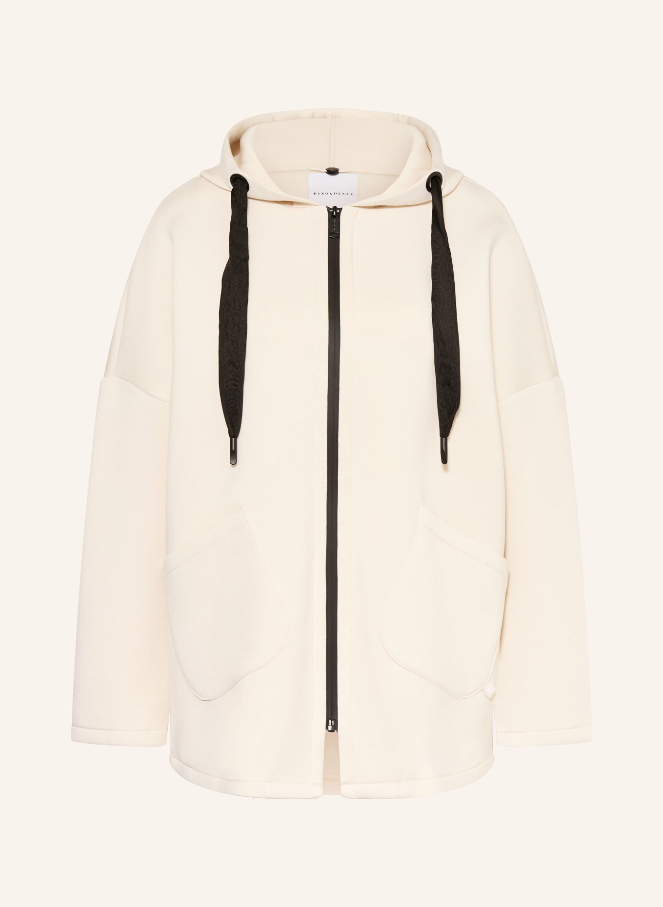 RINO & PELLE Mikina BRAY: SVĚTLE ŠEDÁ / ČERNÁ