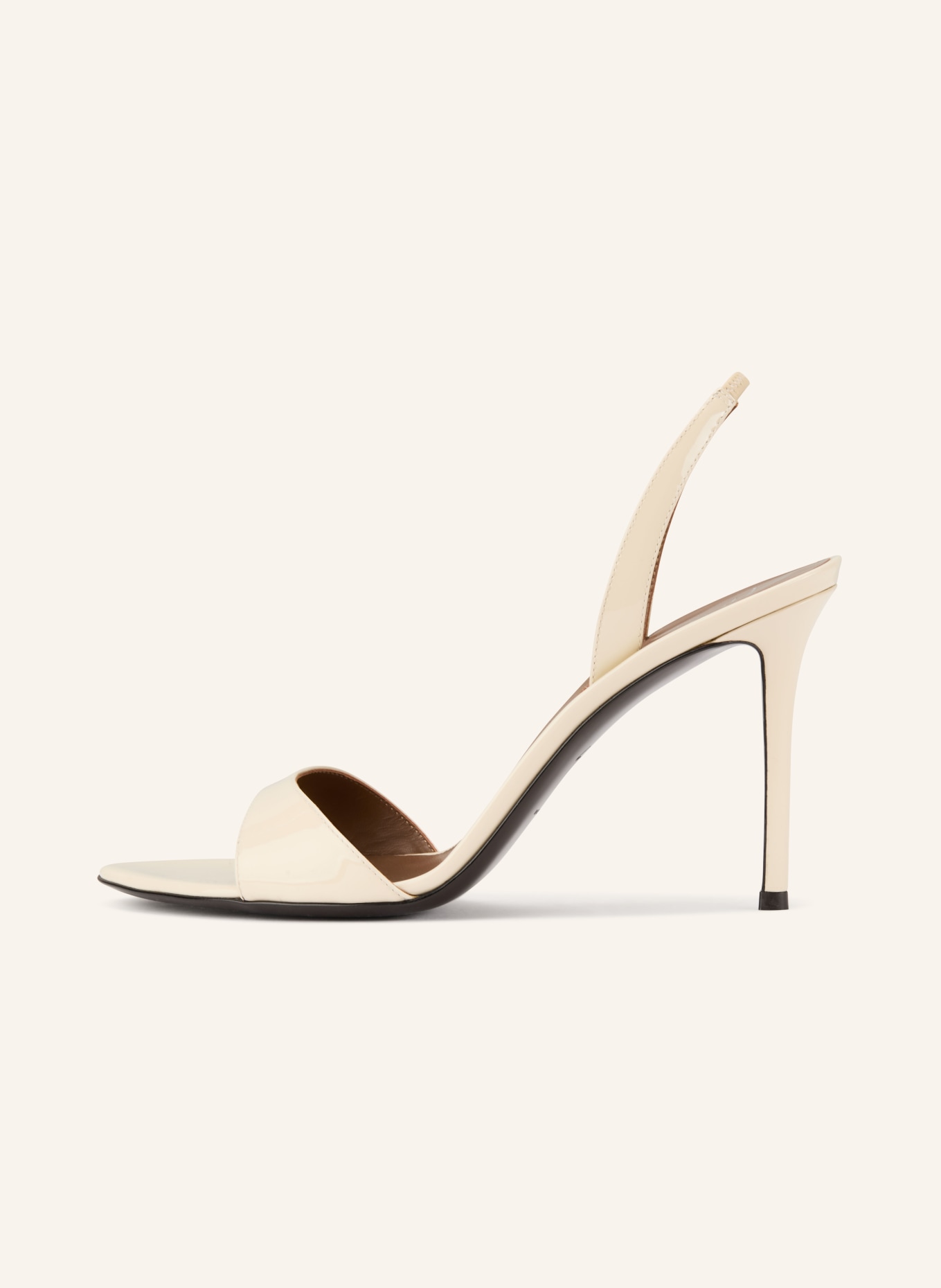 GIUSEPPE ZANOTTI DESIGN Sandały na obcasie MUSE: ECRU