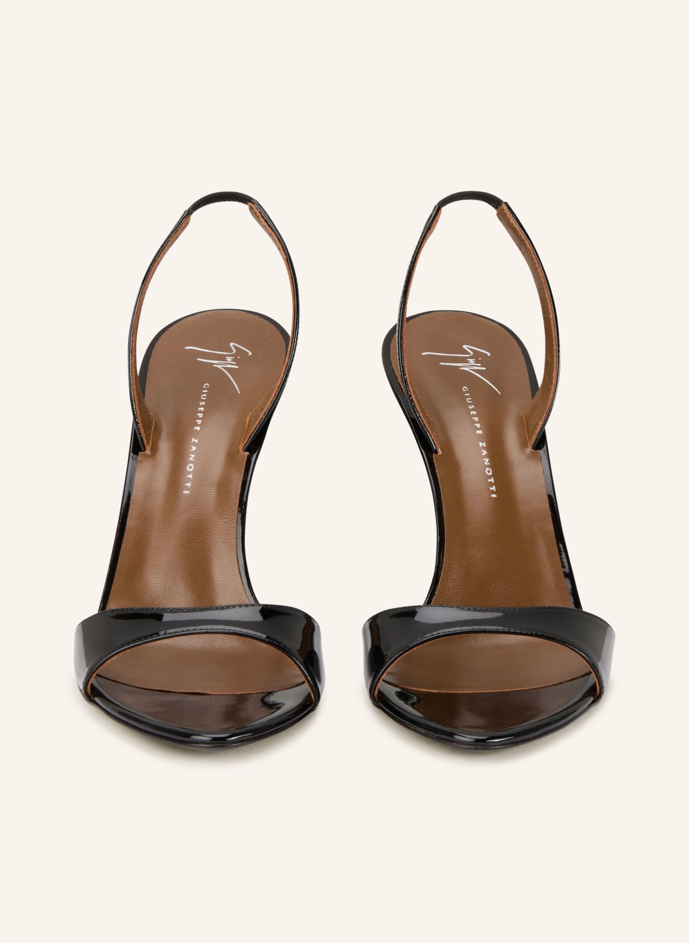 GIUSEPPE ZANOTTI DESIGN Sandały na obcasie MUSE: CZARNY