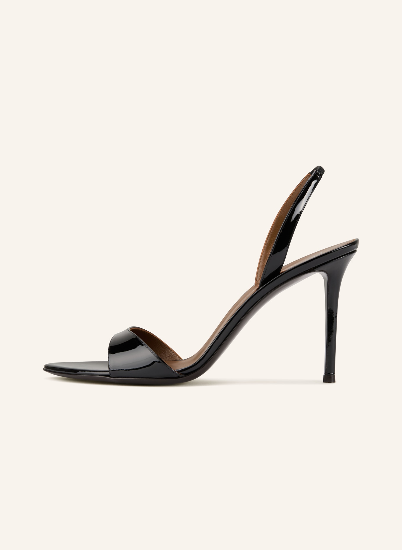 GIUSEPPE ZANOTTI DESIGN Sandały na obcasie MUSE: CZARNY