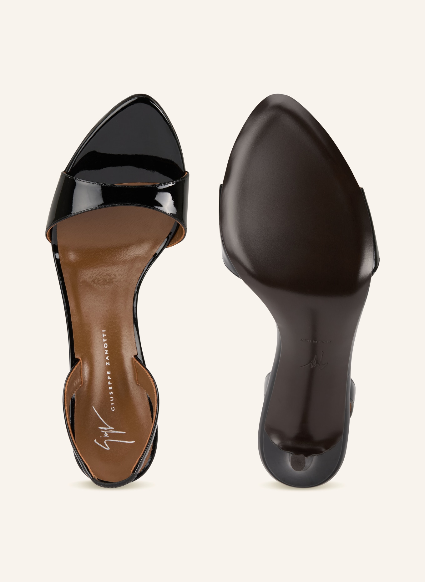 GIUSEPPE ZANOTTI DESIGN Sandały na obcasie MUSE: CZARNY