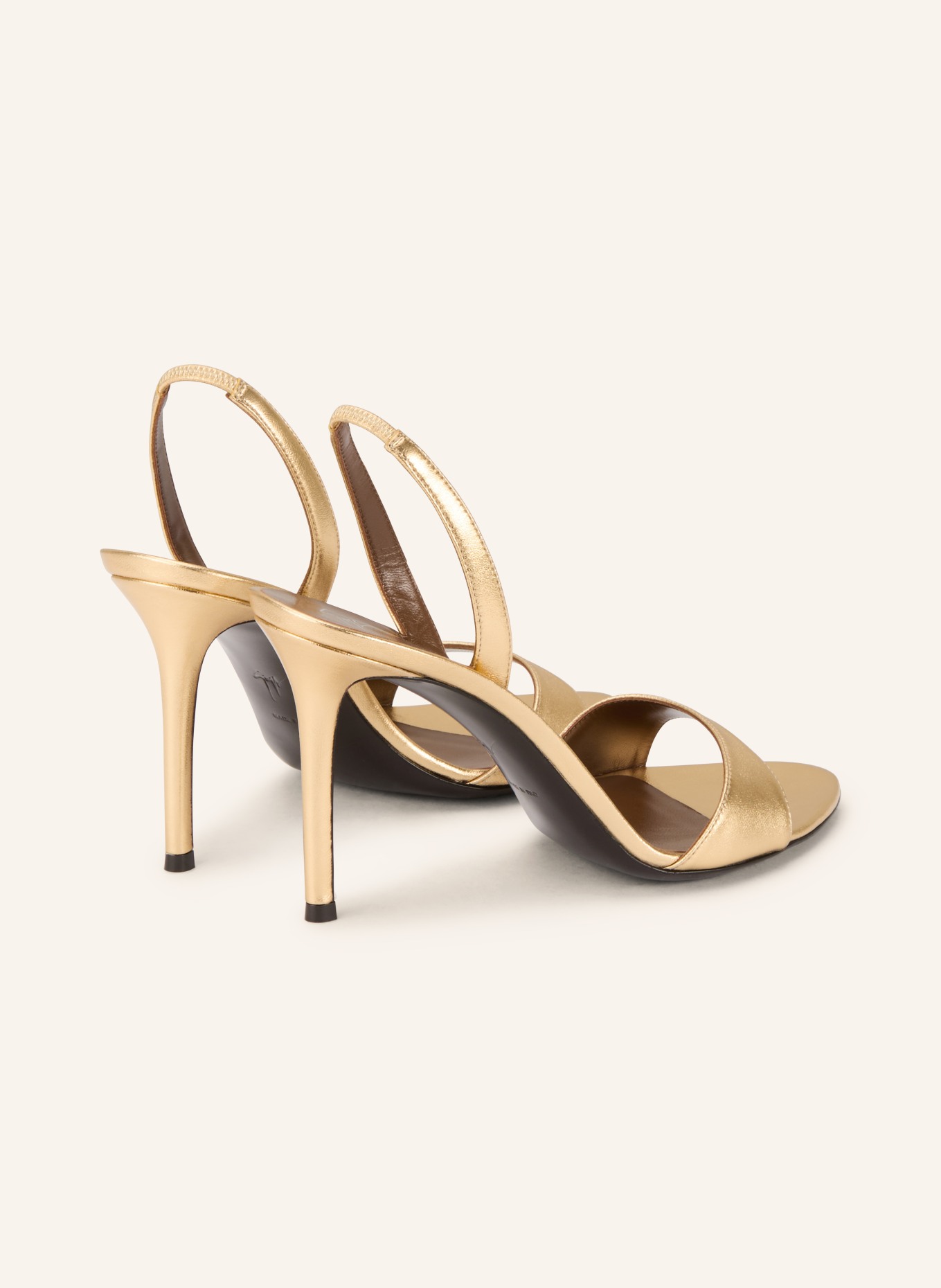 GIUSEPPE ZANOTTI DESIGN Sandały na obcasie MUSE: ZŁOTY