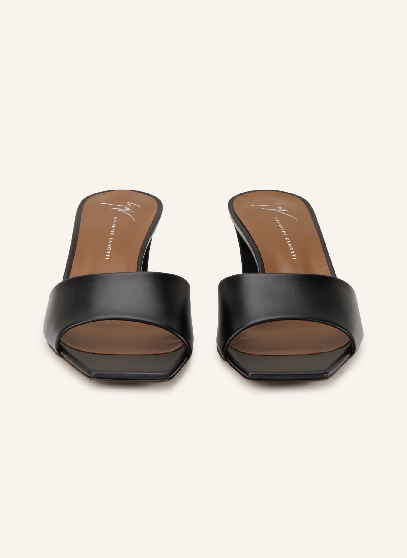 GIUSEPPE ZANOTTI DESIGN Klapki typu mules BRENDA: CZARNY