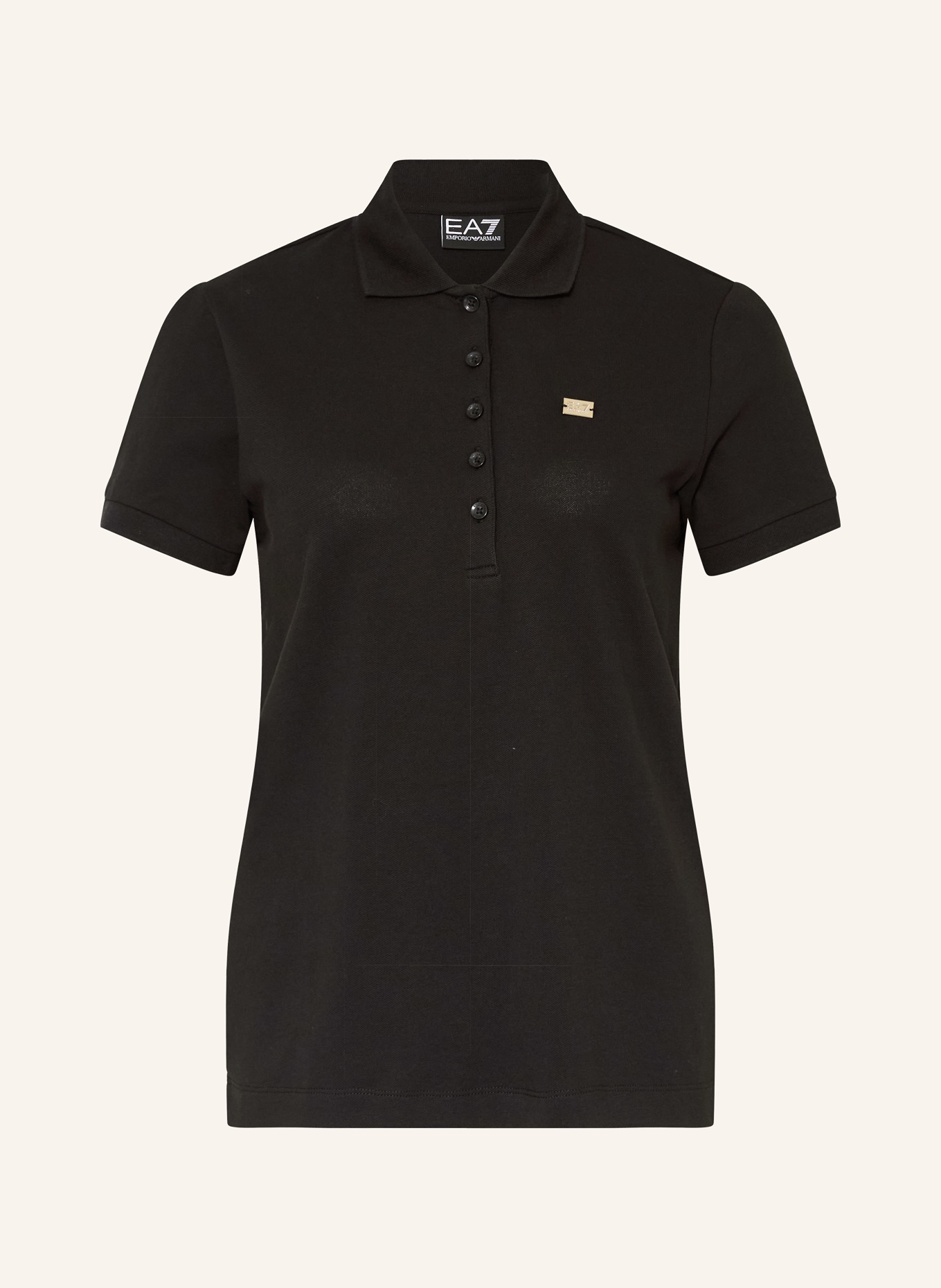 EA7 EMPORIO ARMANI Funktions-Poloshirt CORE LADY: SCHWARZ