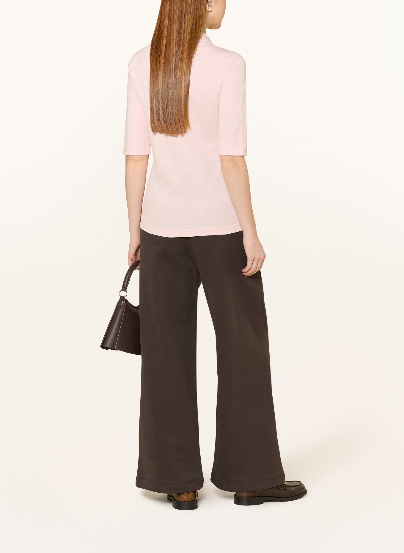 LACOSTE Piqué-Poloshirt mit 3/4-Arm: LACHS