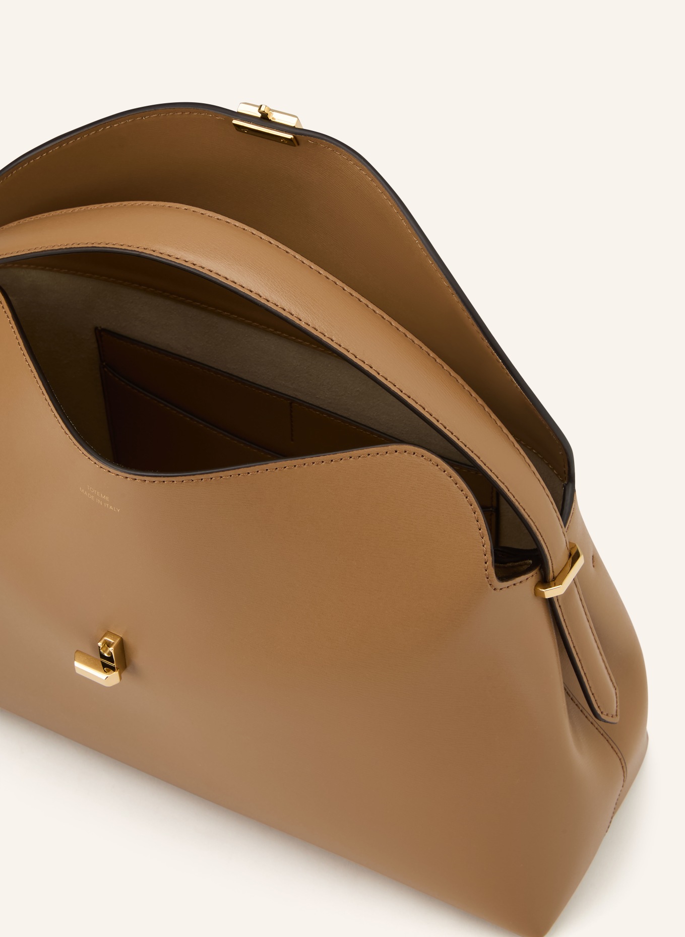 TOTEME Handtasche T-LOCK: CAMEL