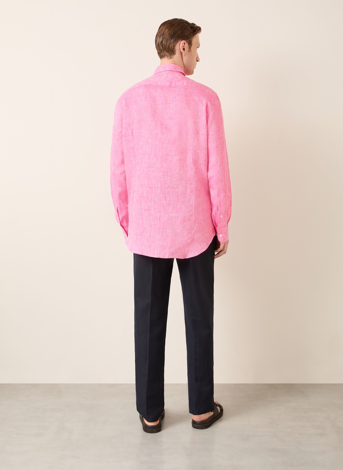 ETRO Leinenhemd Regular Fit: PINK