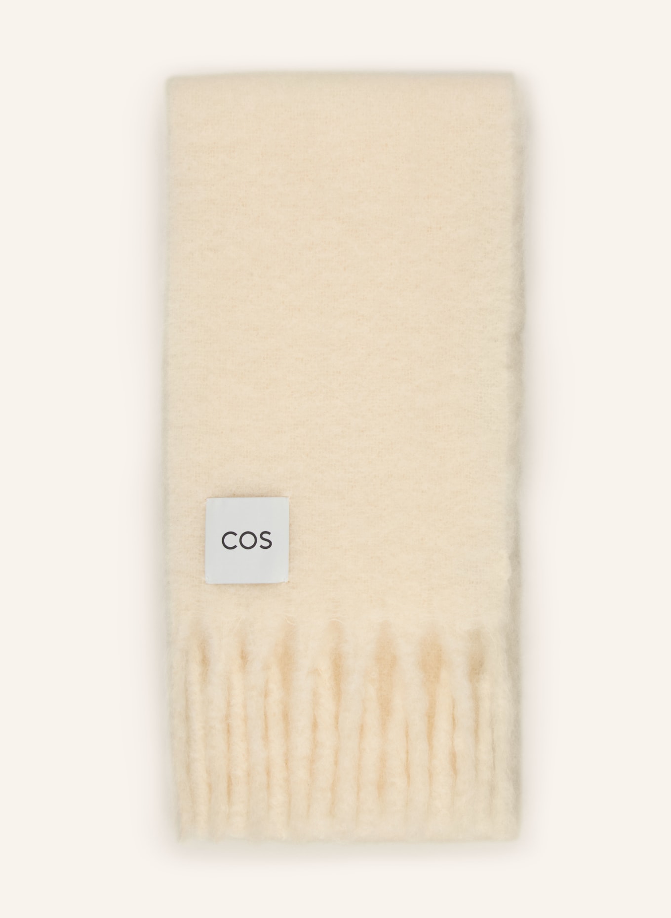COS Mohair scarf: CREAM