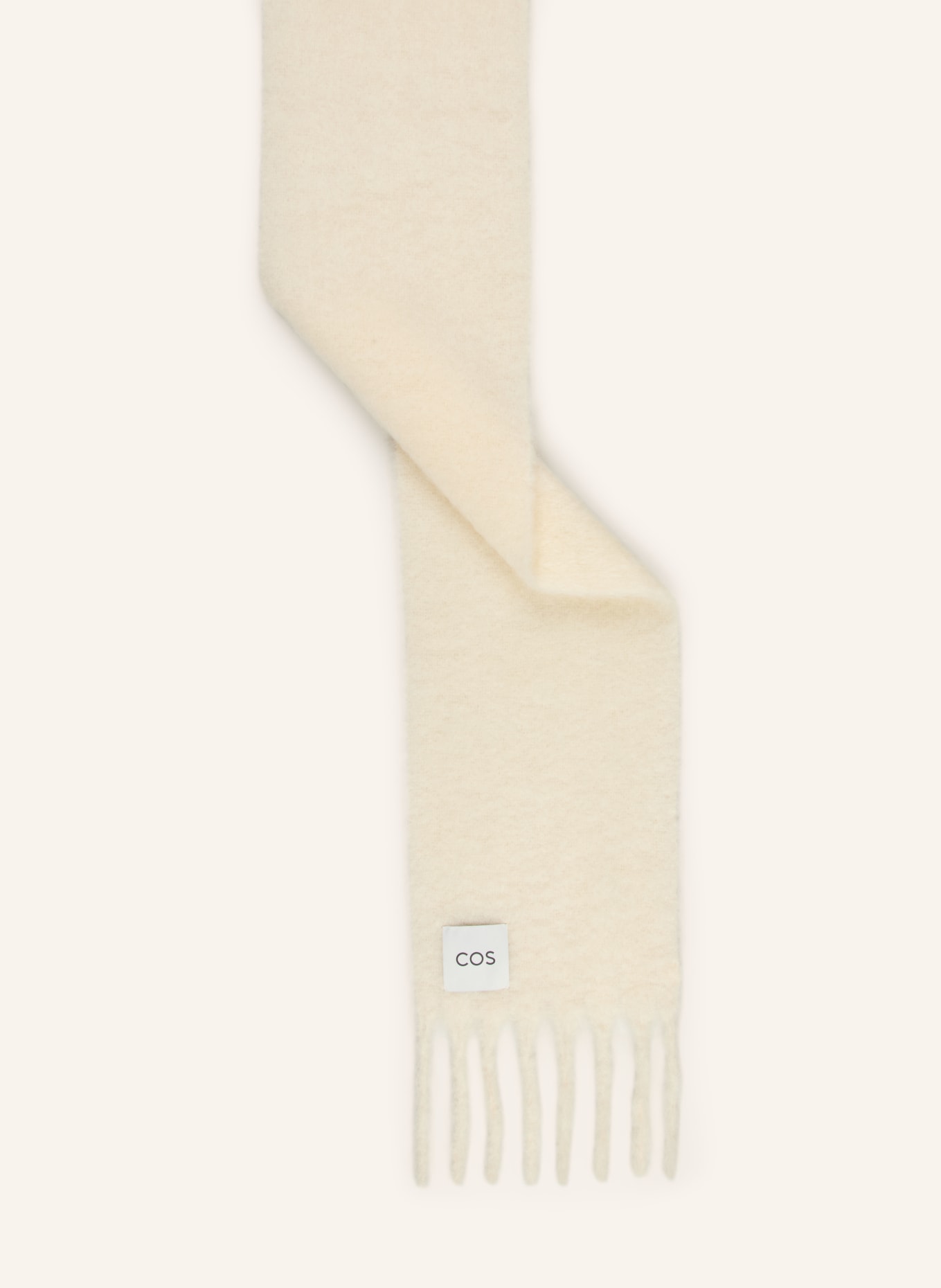 COS Mohair scarf: CREAM