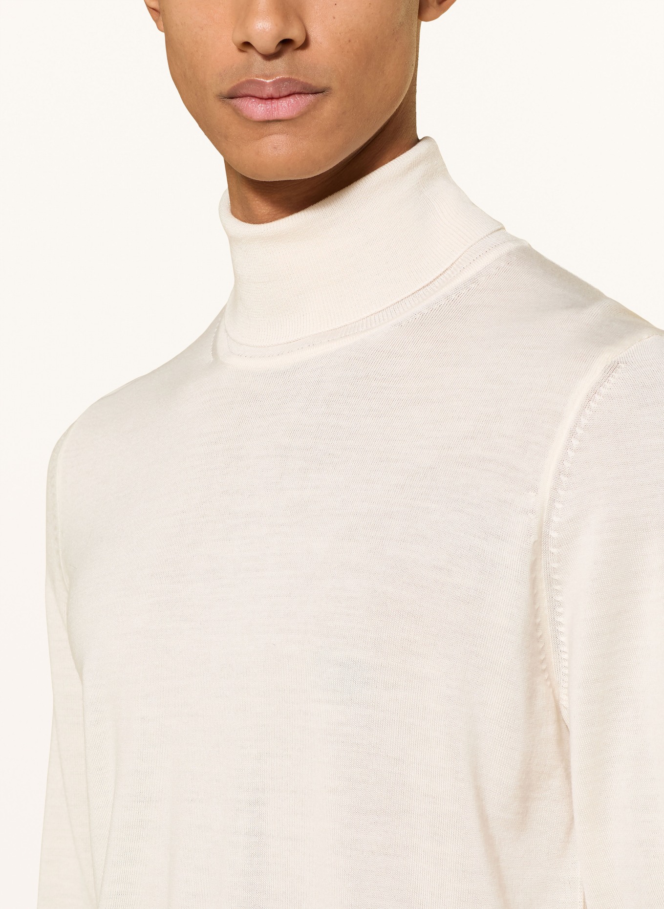 BOSS Rollkragenpullover MUSSO: CREME