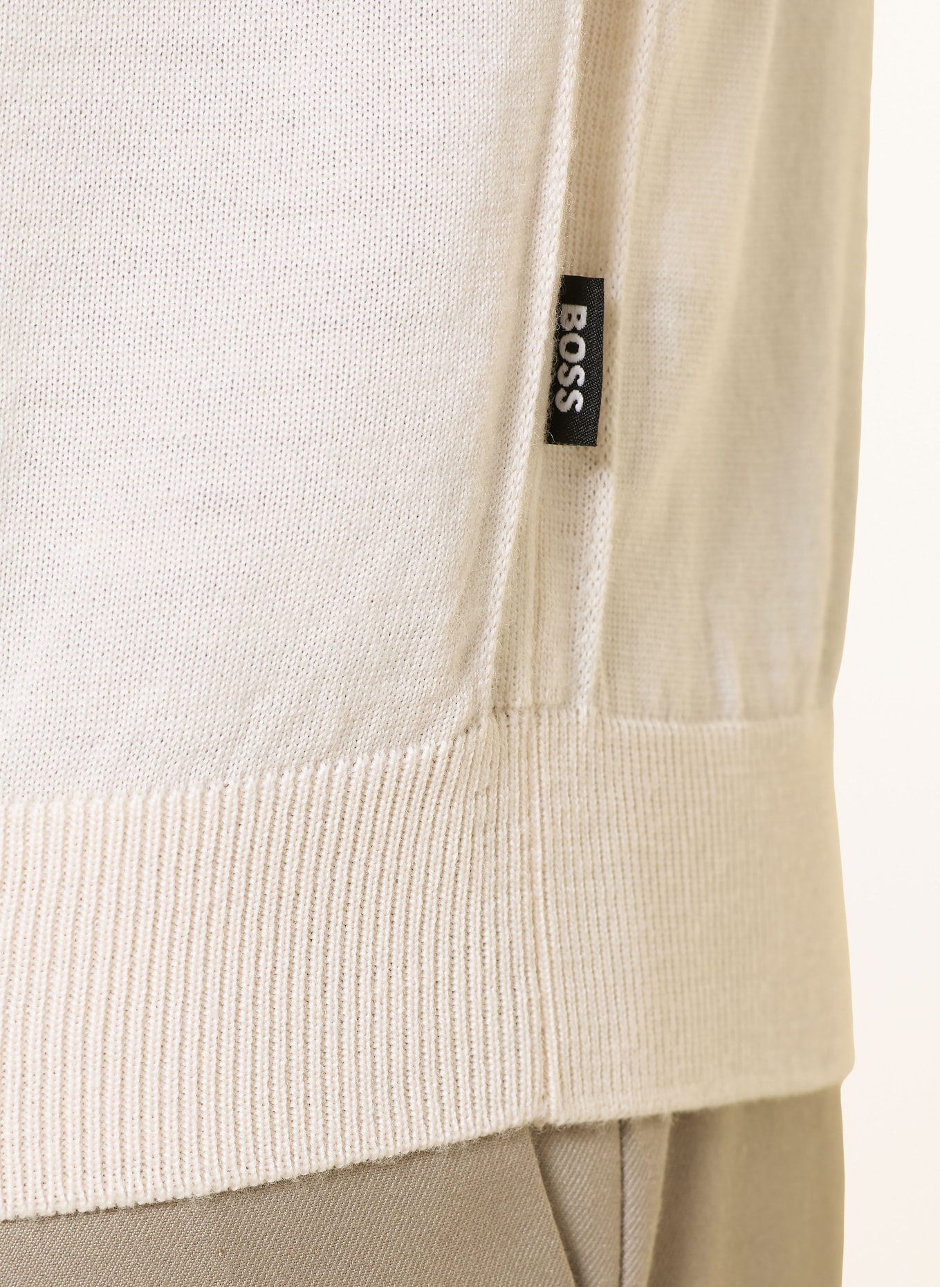 BOSS Rollkragenpullover MUSSO: CREME