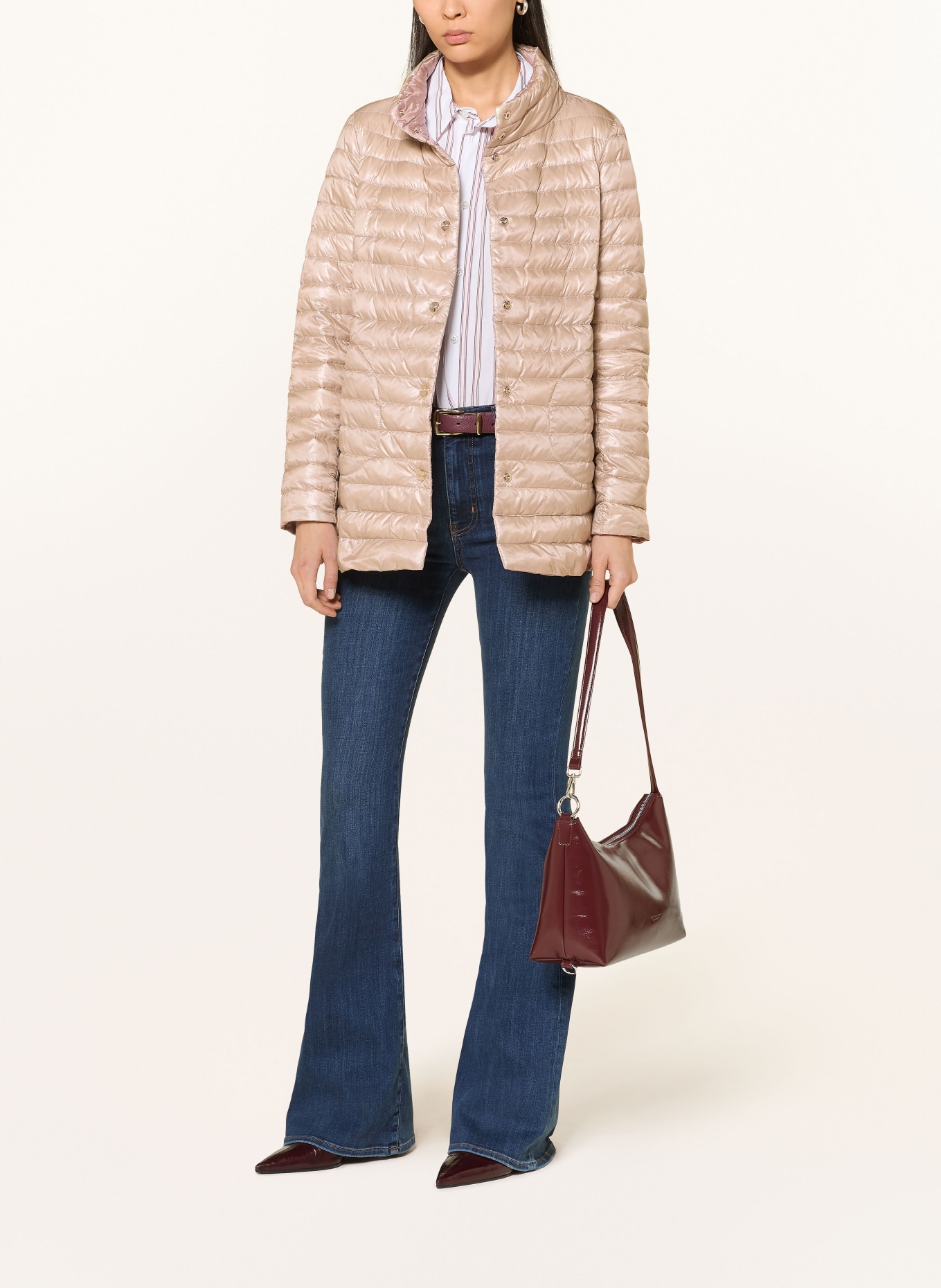 HERNO Oboustranná péřová bunda: RŮŽOVÁ