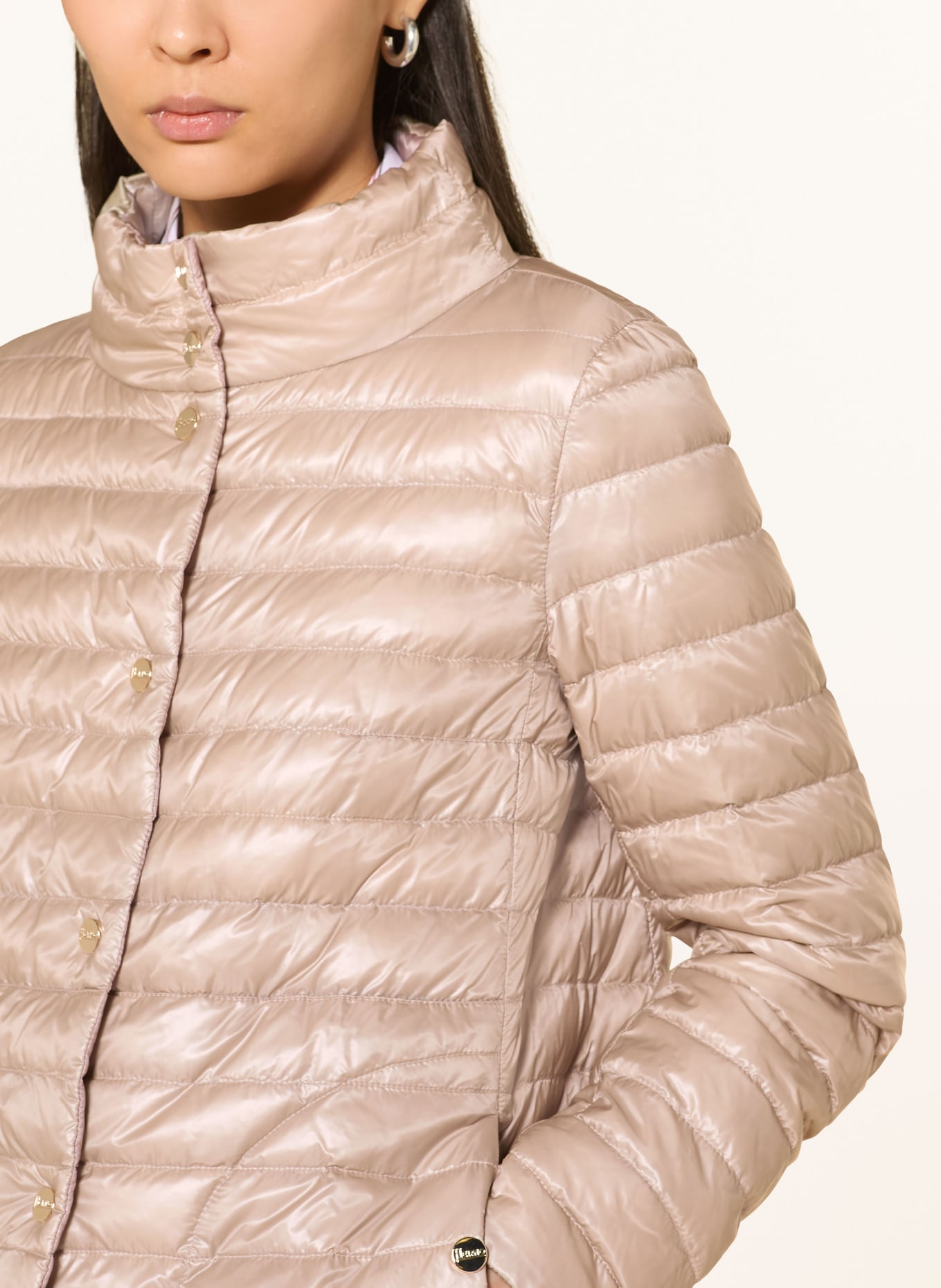 HERNO Oboustranná péřová bunda: RŮŽOVÁ