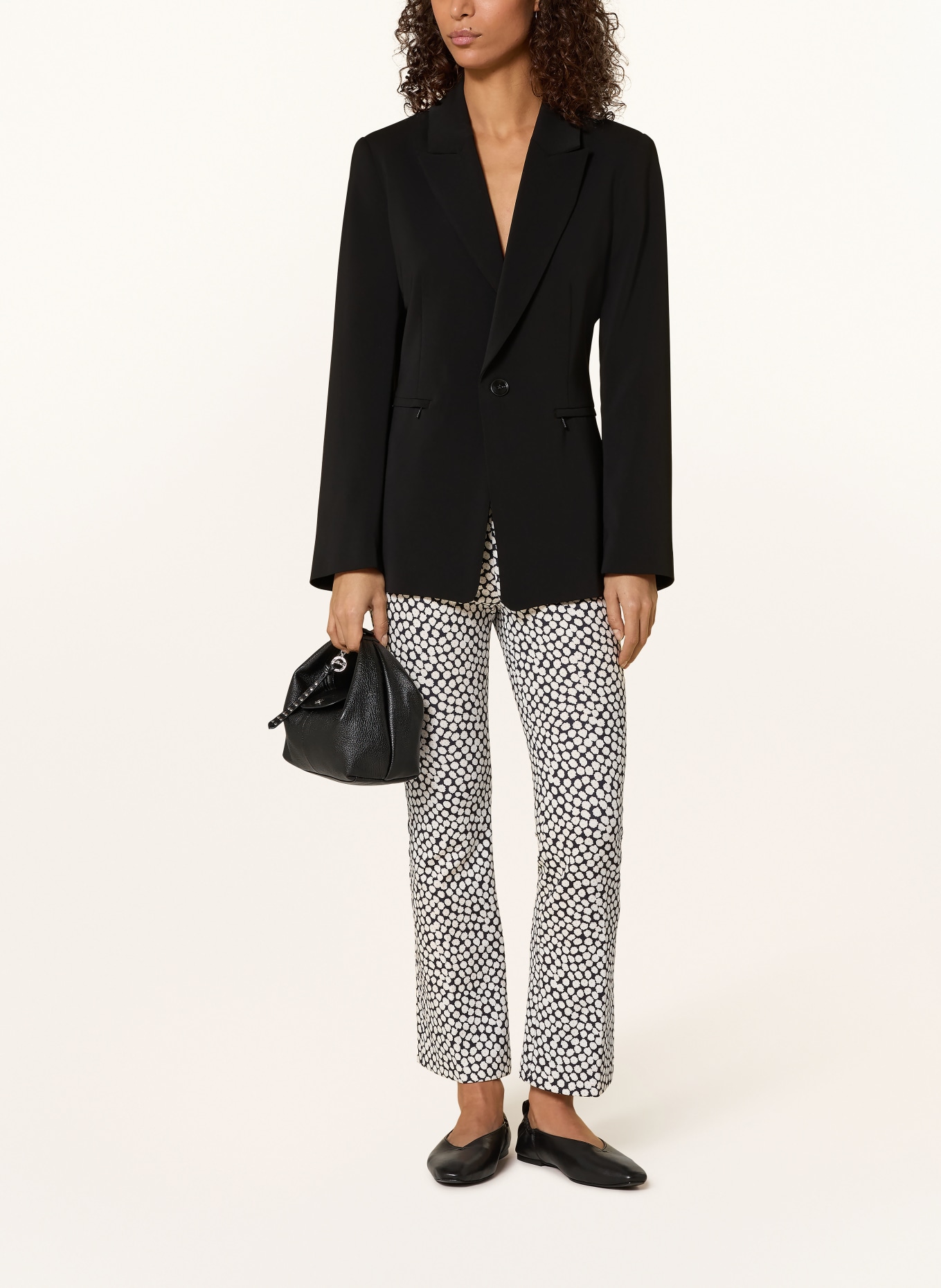 MAC DAYDREAM Pantalon 7/8: NOIR / CRÈME / BLANC