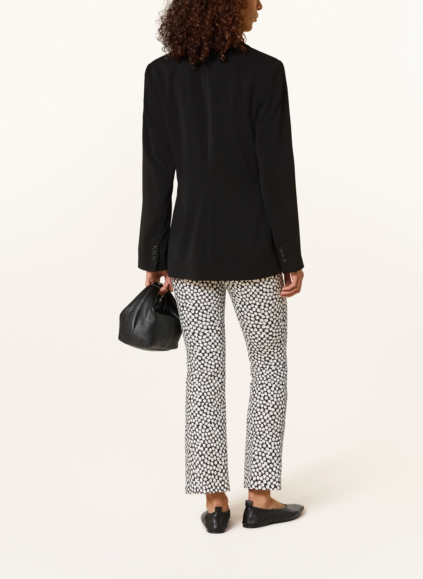 MAC DAYDREAM Pantalon 7/8: NOIR / CRÈME / BLANC