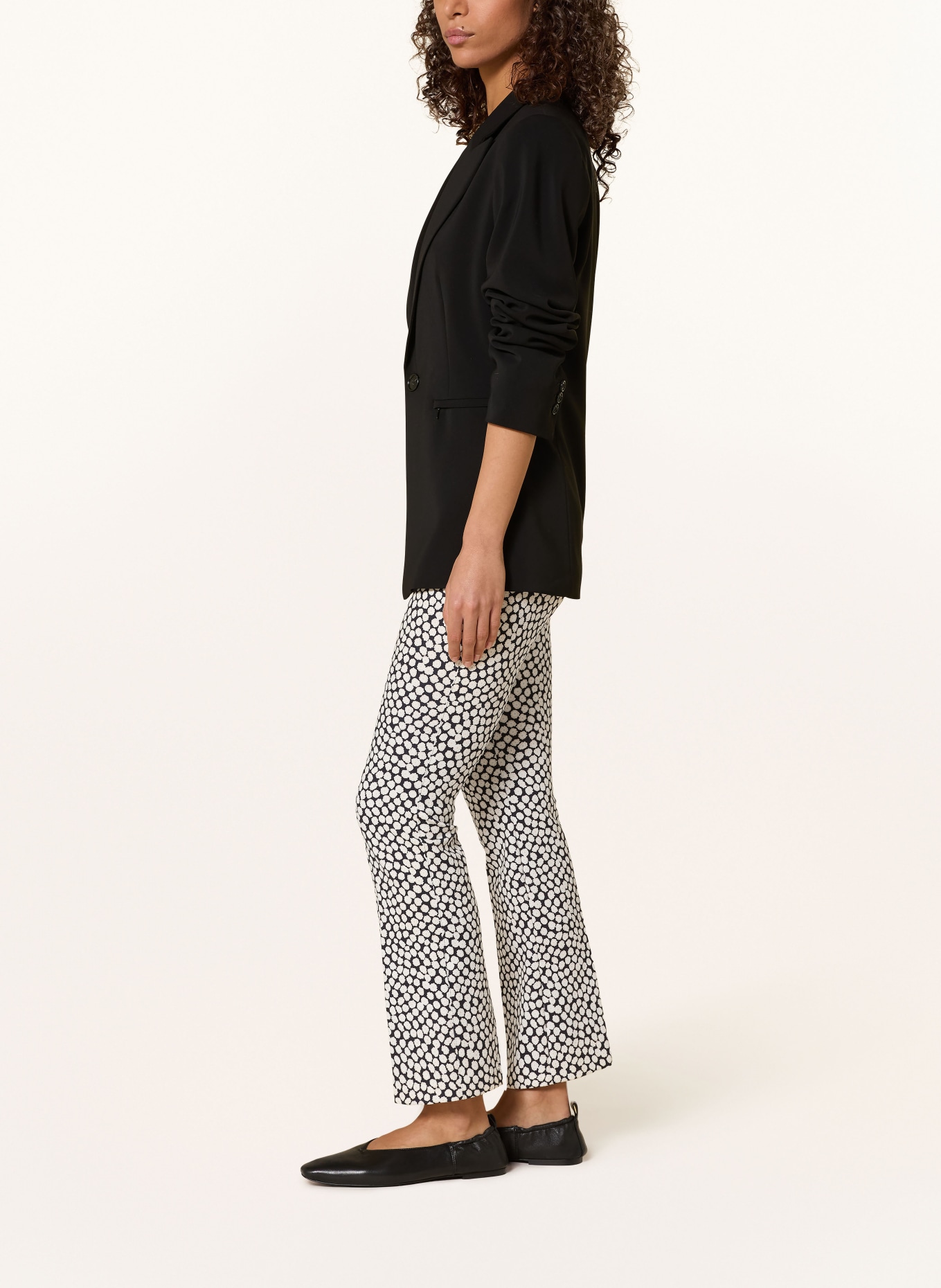 MAC DAYDREAM Pantalon 7/8: NOIR / CRÈME / BLANC