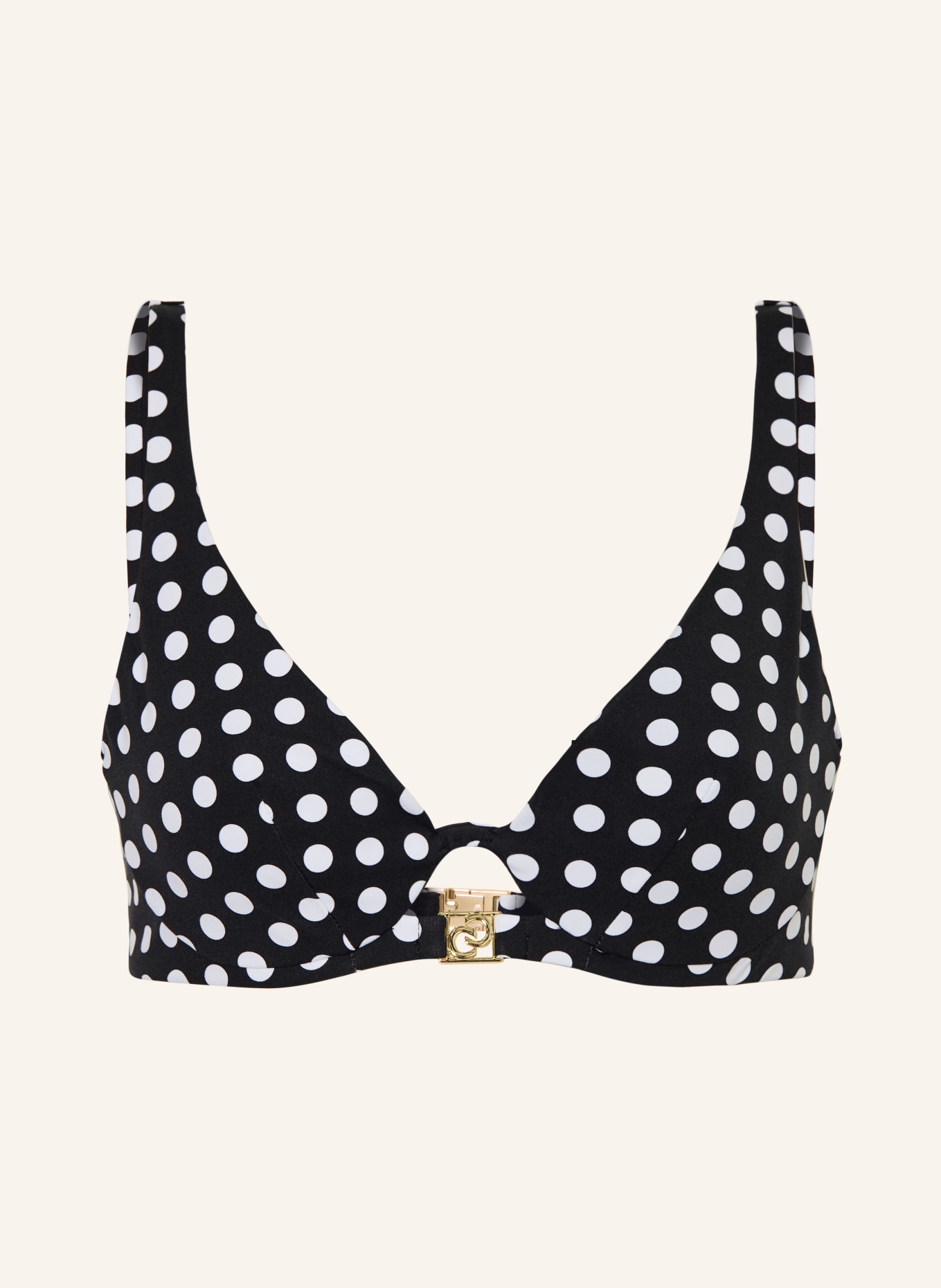 CHANTELLE Bügel-Bikini-Top SAUVAGE: SCHWARZ / WEISS