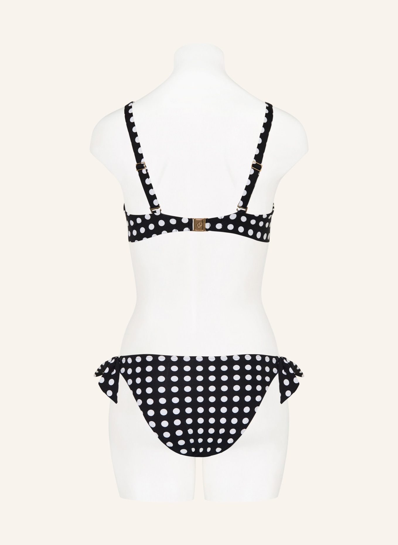 CHANTELLE Bügel-Bikini-Top SAUVAGE: SCHWARZ / WEISS