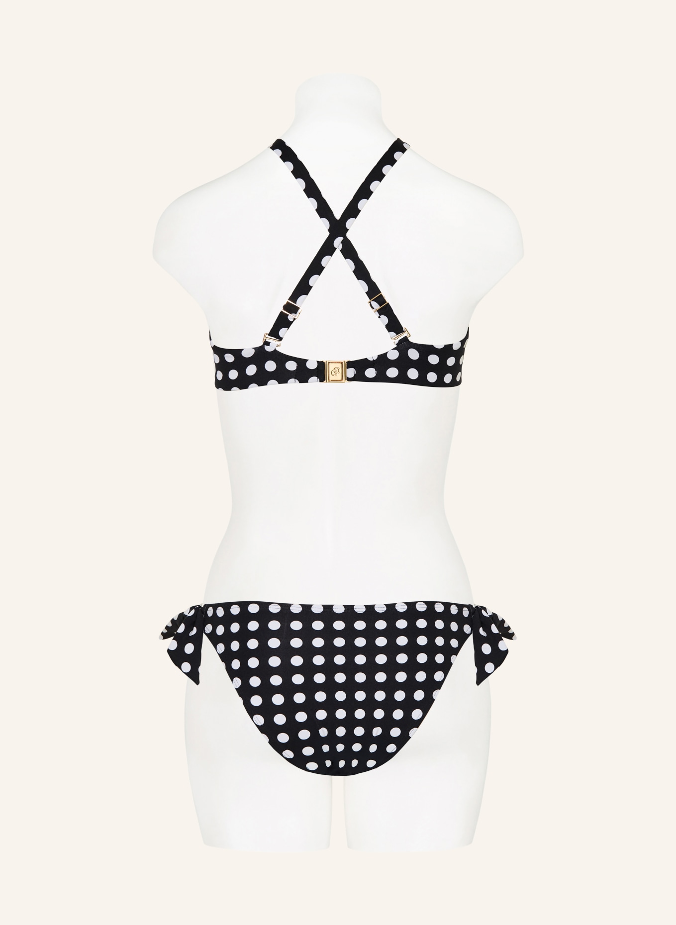 CHANTELLE Bügel-Bikini-Top SAUVAGE: SCHWARZ / WEISS