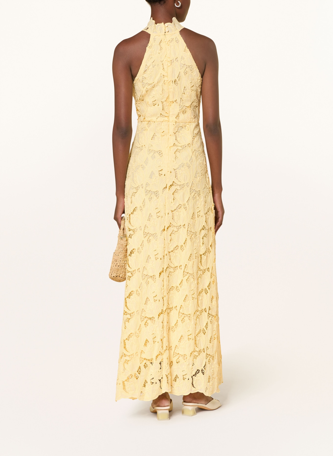 MRS & HUGS Spitzenkleid: GELB
