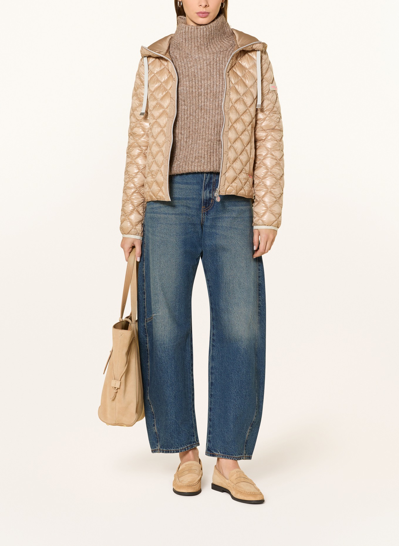 FRIEDA & FREDDIES YOSIE quilted jacket: LIGHT BROWN