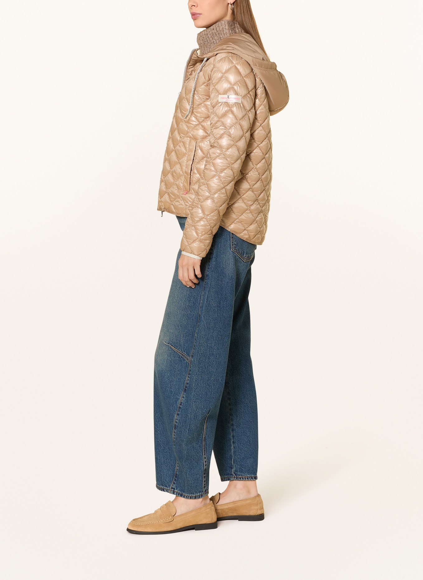 FRIEDA & FREDDIES YOSIE quilted jacket: LIGHT BROWN