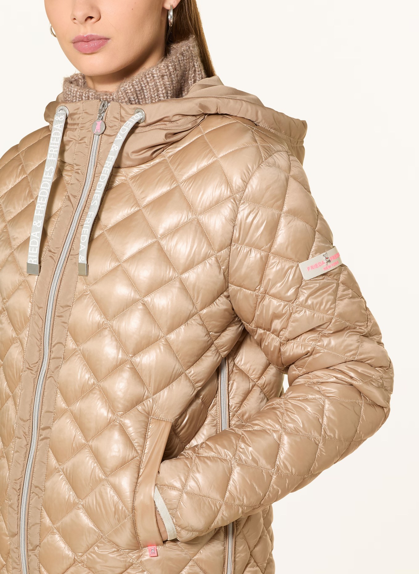 FRIEDA & FREDDIES YOSIE quilted jacket: LIGHT BROWN