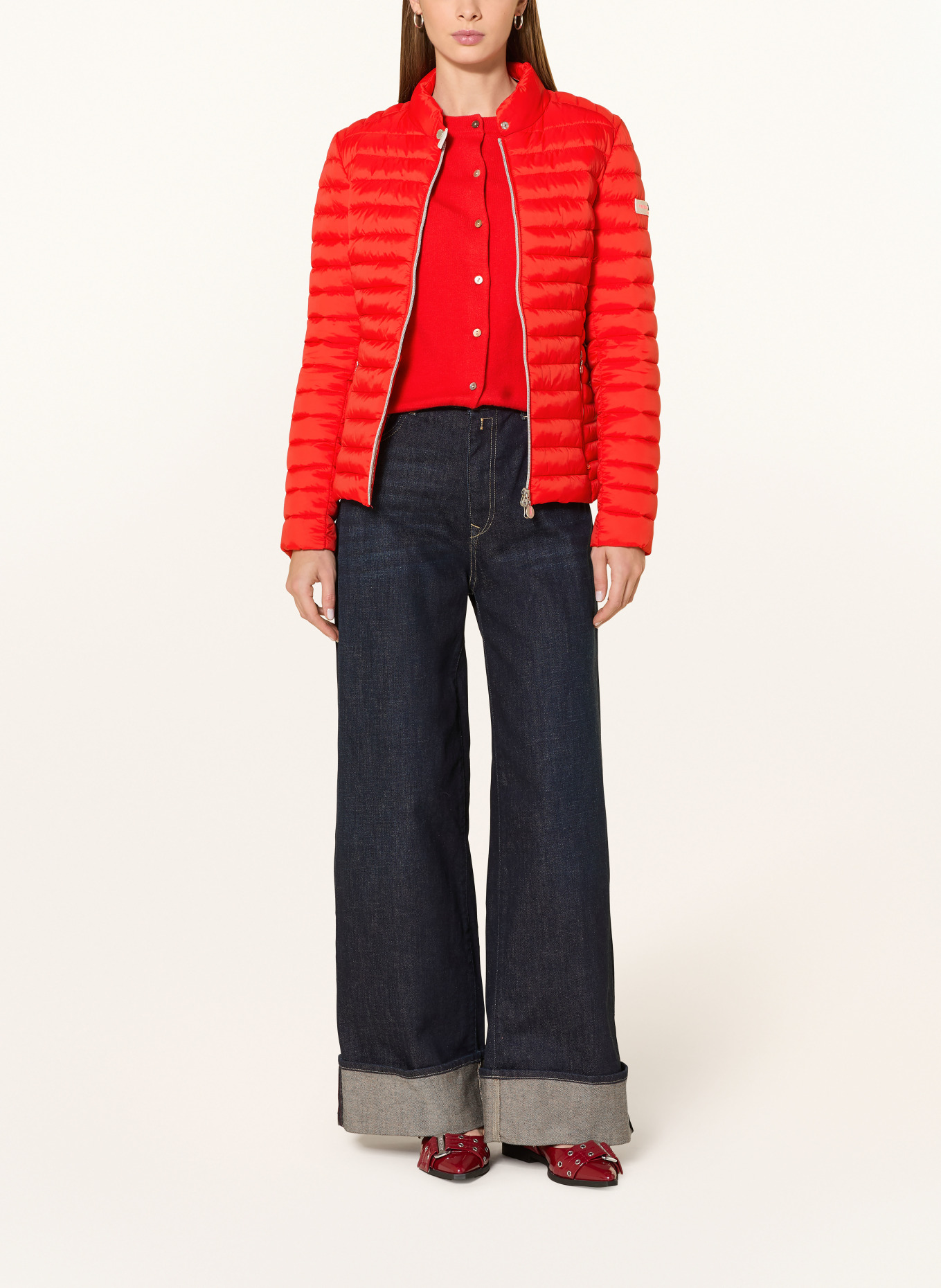 FRIEDA & FREDDIES JUDY quilted jacket: RED