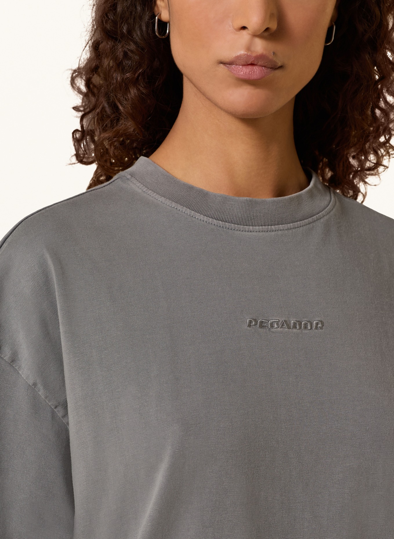 PEGADOR Oversized-Shirt BRACY: DUNKELGRAU