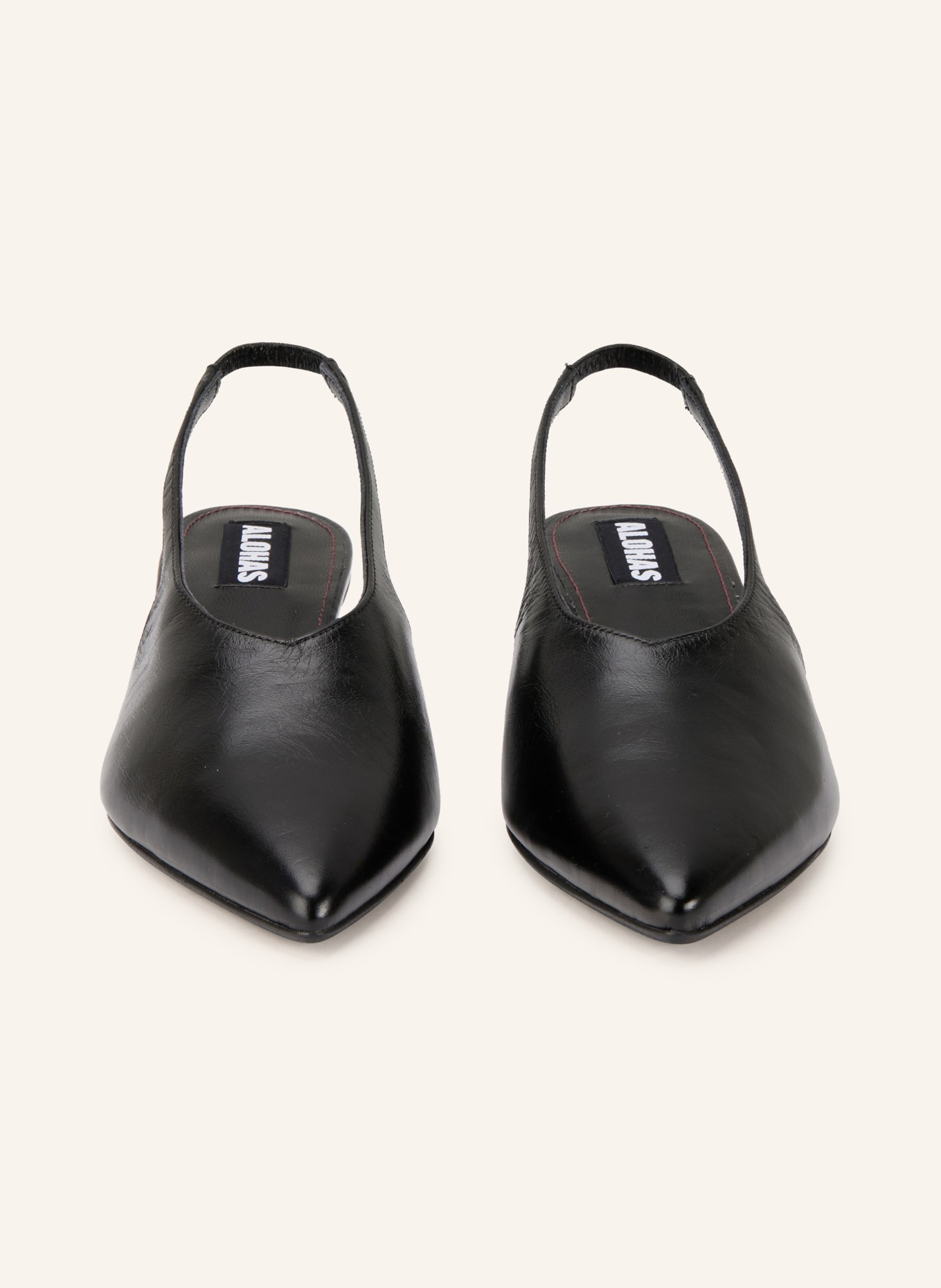 ALOHAS Slingpumps EROS: CZARNY