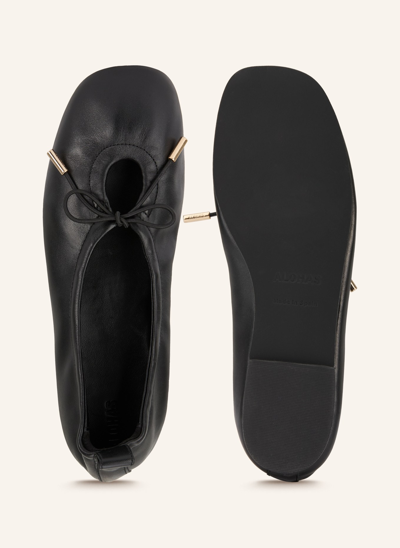 ALOHAS ROSALIND ballerina flats: BLACK