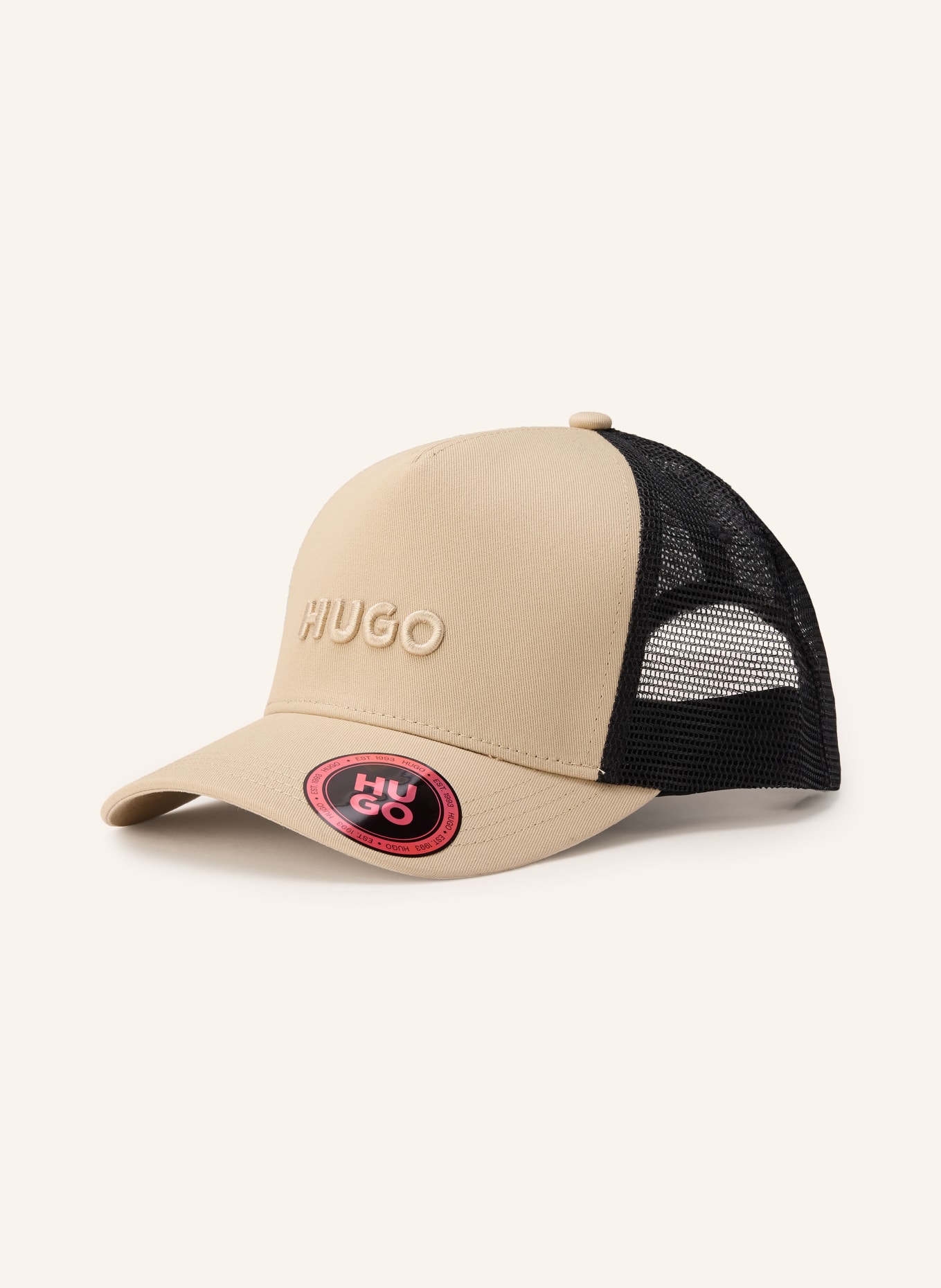 HUGO Cap: CAMEL / BLACK