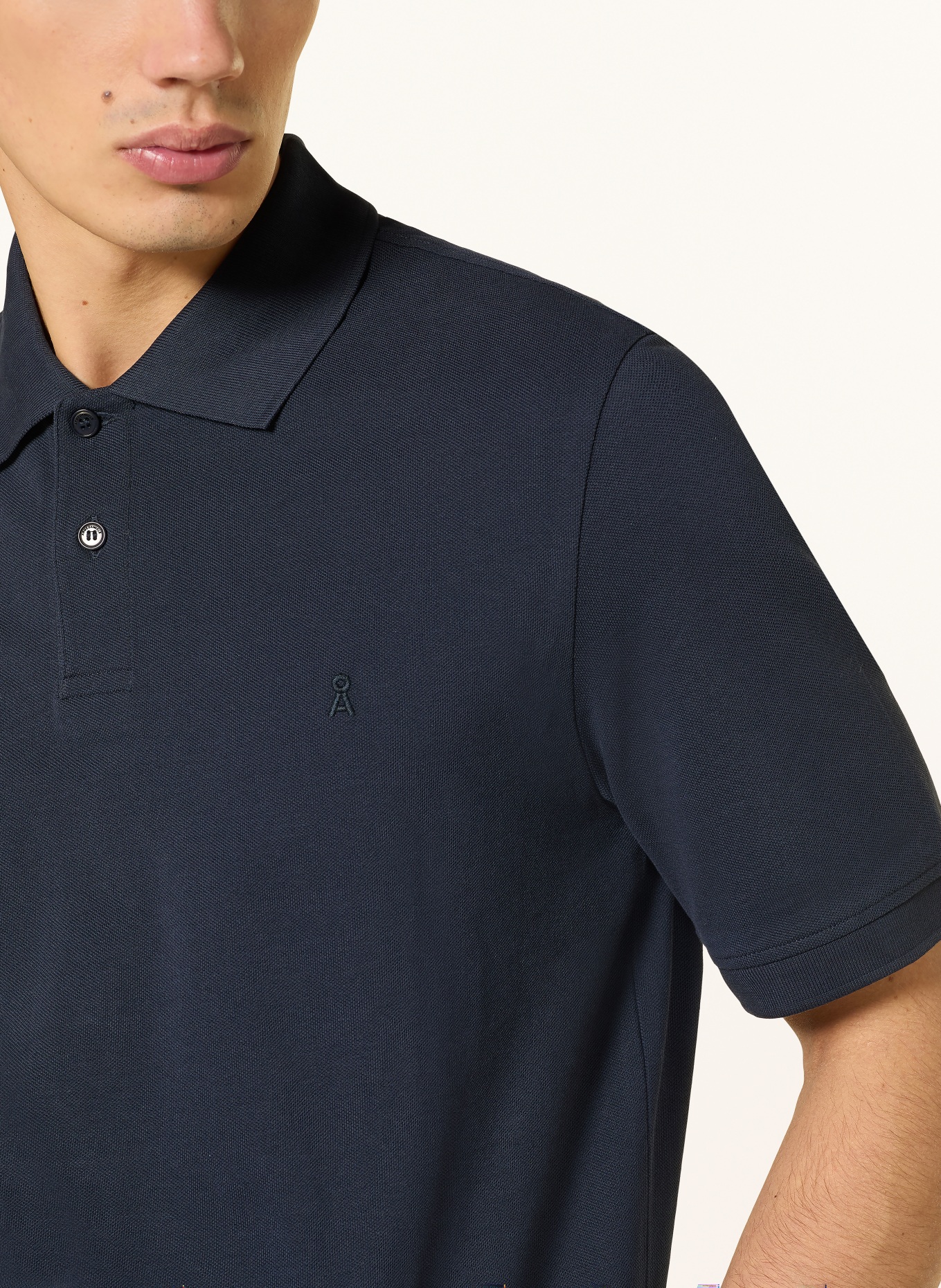 ARMEDANGELS Piqué-Poloshirt MAARIO: DUNKELBLAU