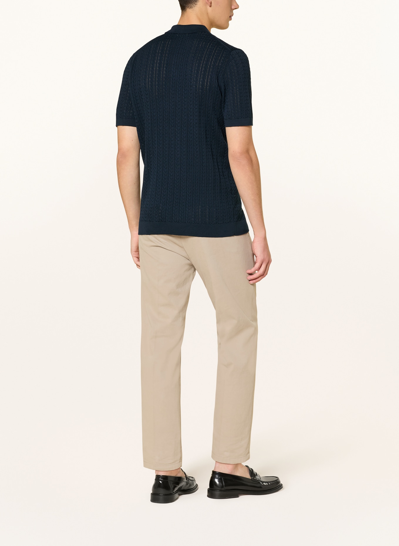 DRYKORN Strick-Poloshirt TRITON Regular Fit: DUNKELBLAU