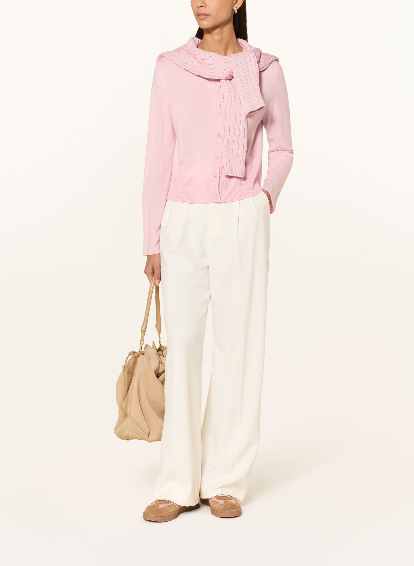 REPEAT Cashmere cardigan: PINK