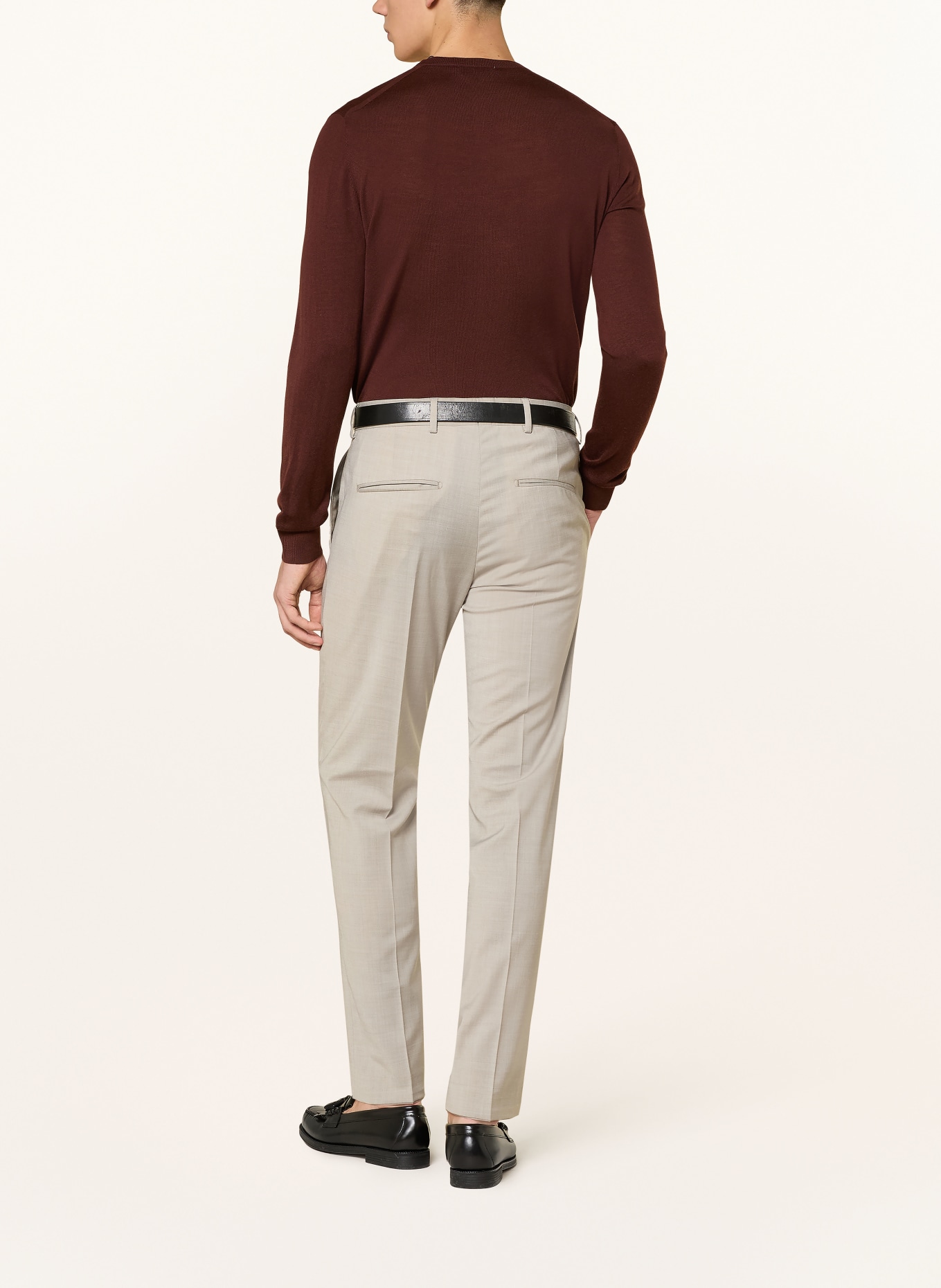 TIGER OF SWEDEN Oblekové kalhoty TENUTA Slim Fit: 12T SAND