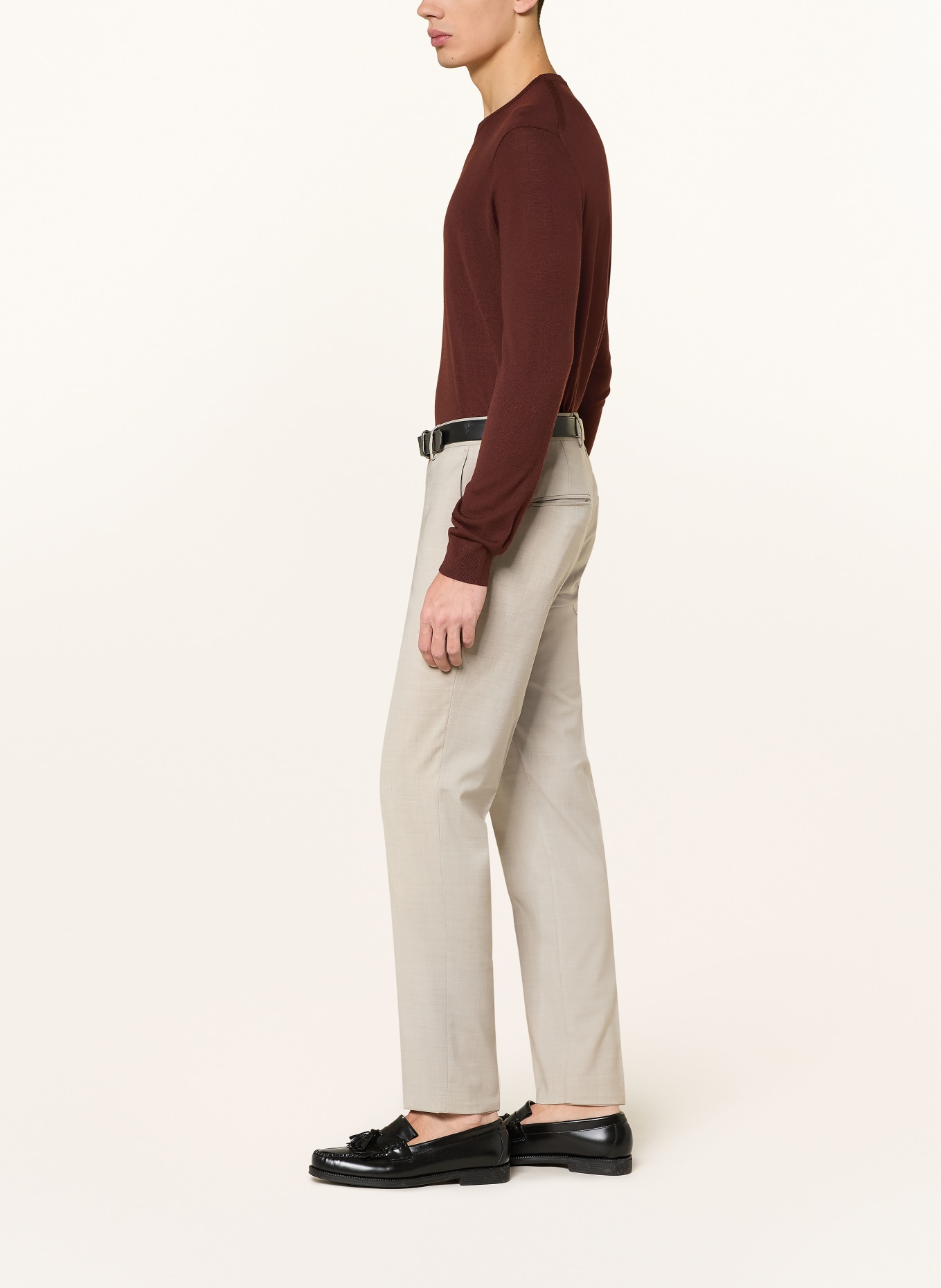 TIGER OF SWEDEN Oblekové kalhoty TENUTA Slim Fit: 12T SAND