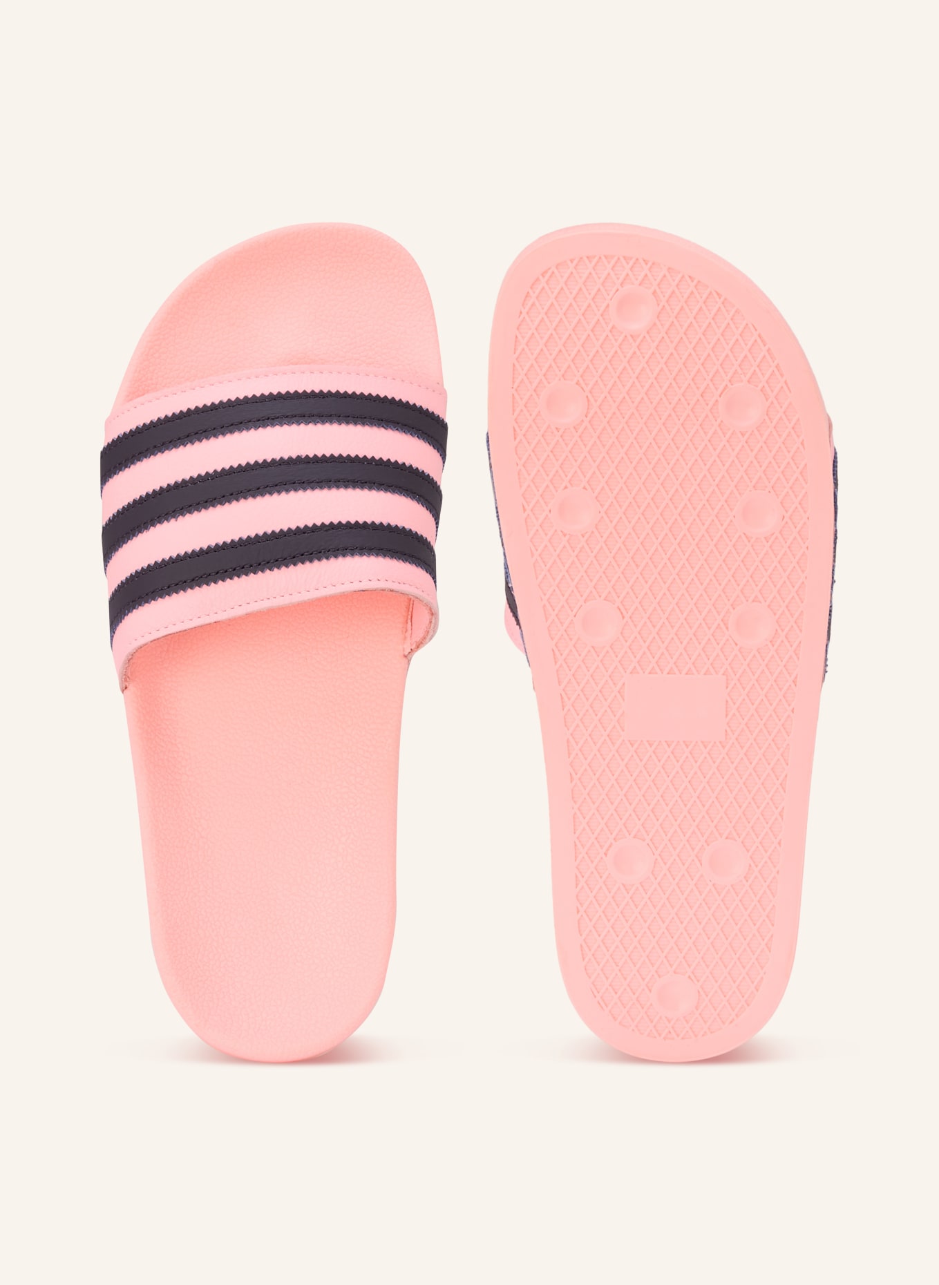 adidas Originals Pantofle ADILETTE: RŮŽOVÁ / ČERNÁ