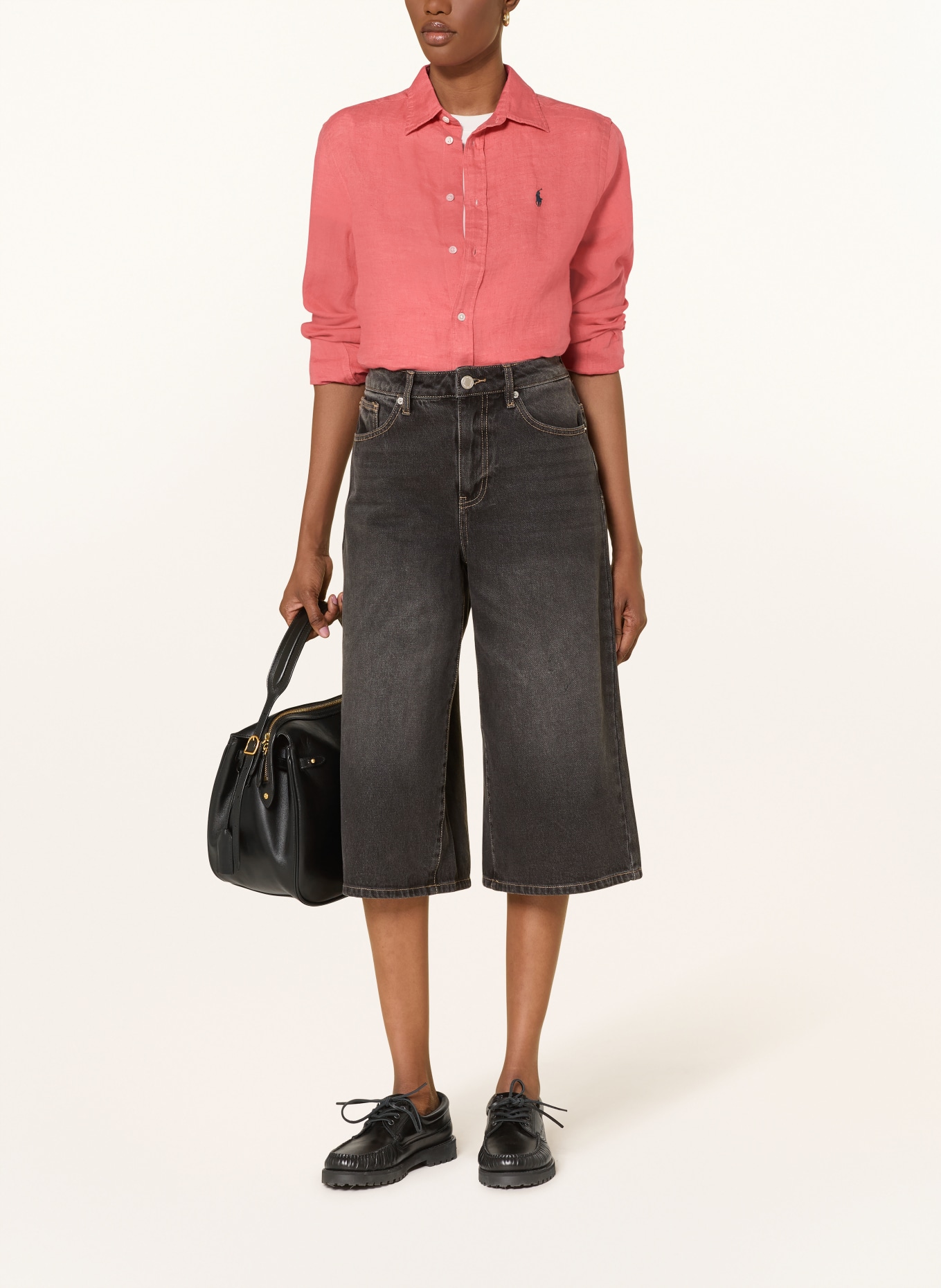 POLO RALPH LAUREN Hemdbluse aus Leinen: HELLROT