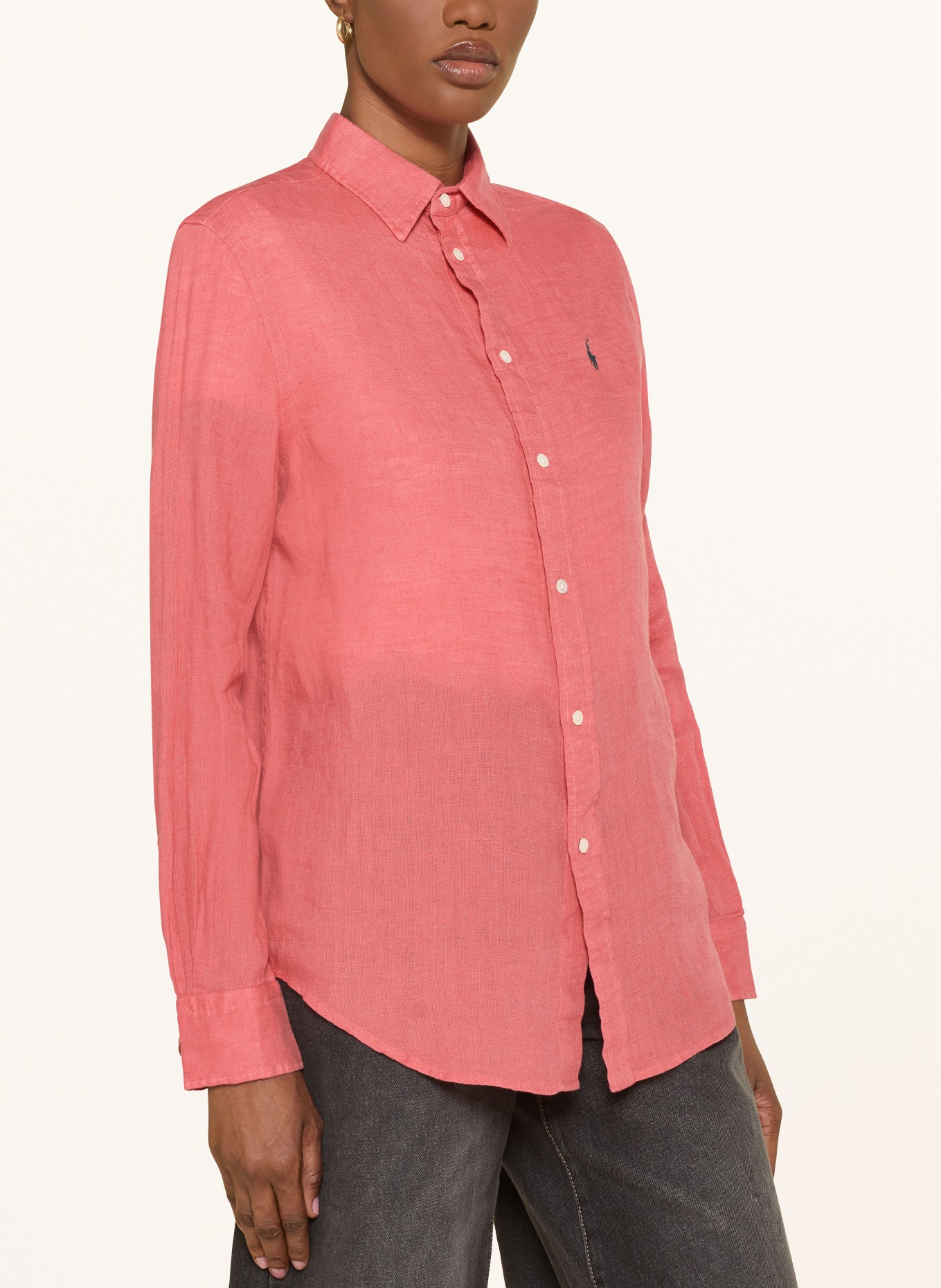 POLO RALPH LAUREN Hemdbluse aus Leinen: HELLROT