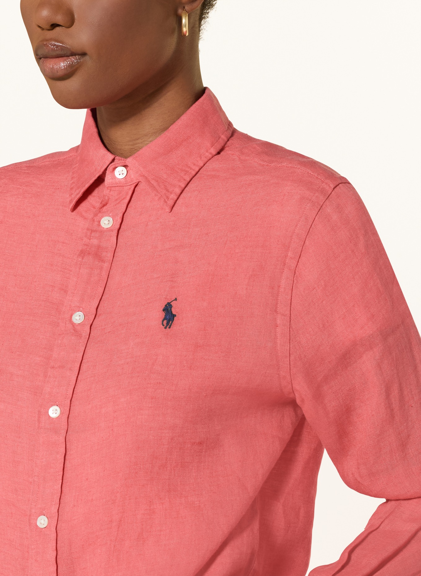 POLO RALPH LAUREN Hemdbluse aus Leinen: HELLROT