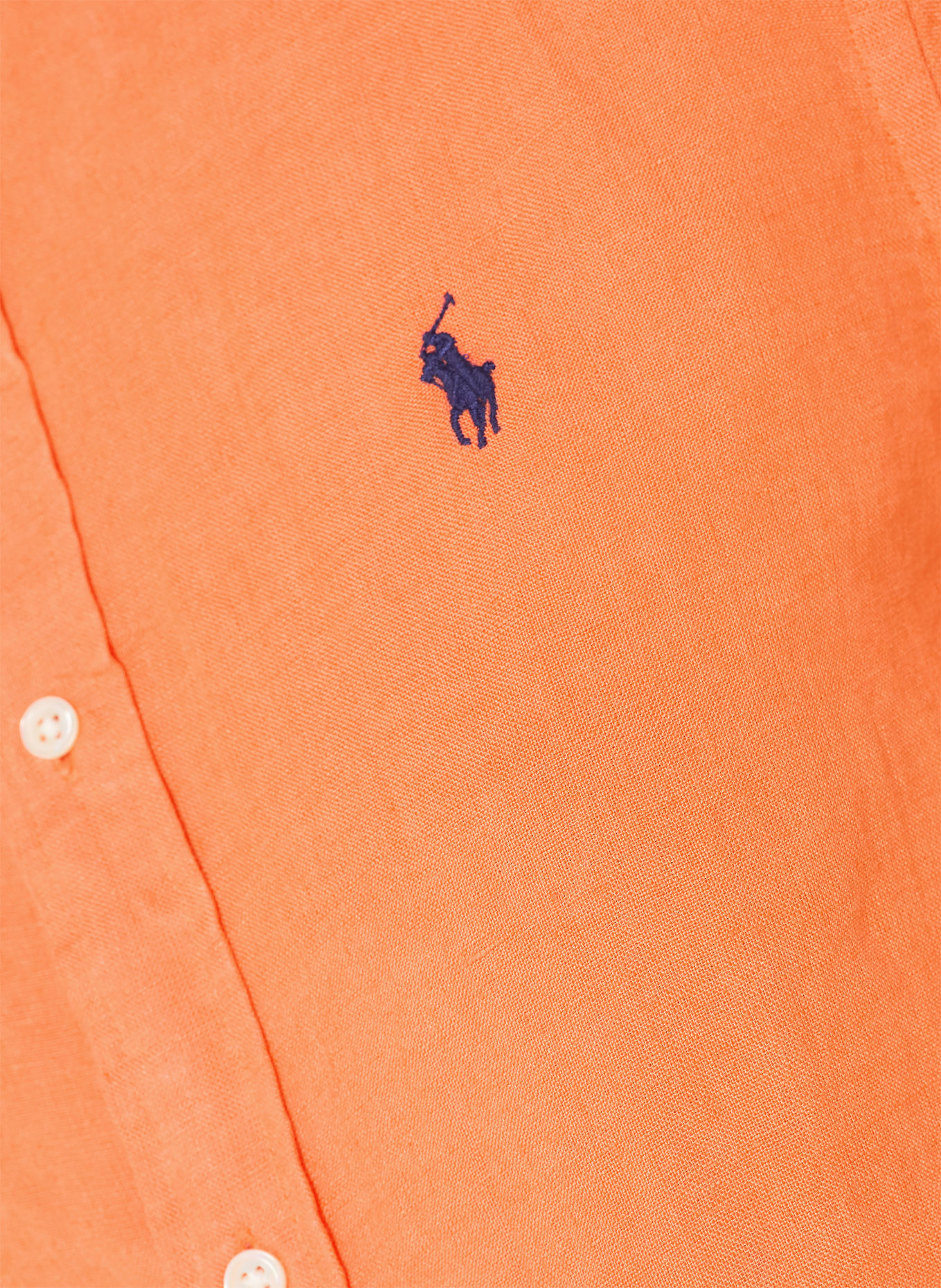 POLO RALPH LAUREN Shirt blouse made of linen: ORANGE