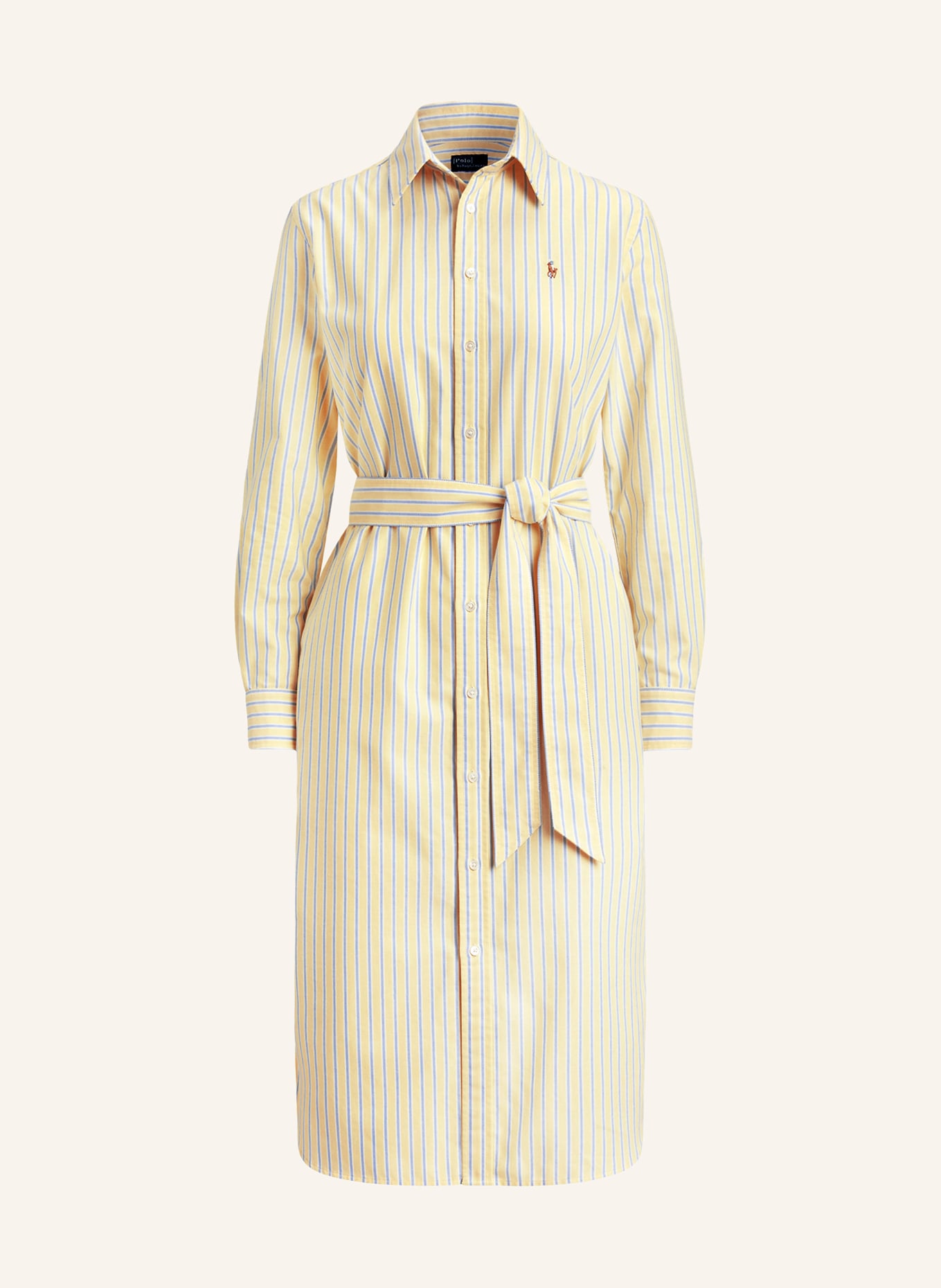 POLO RALPH LAUREN Sukienka koszulowa: JASNOŻÓŁTY / JASNONIEBIESKI