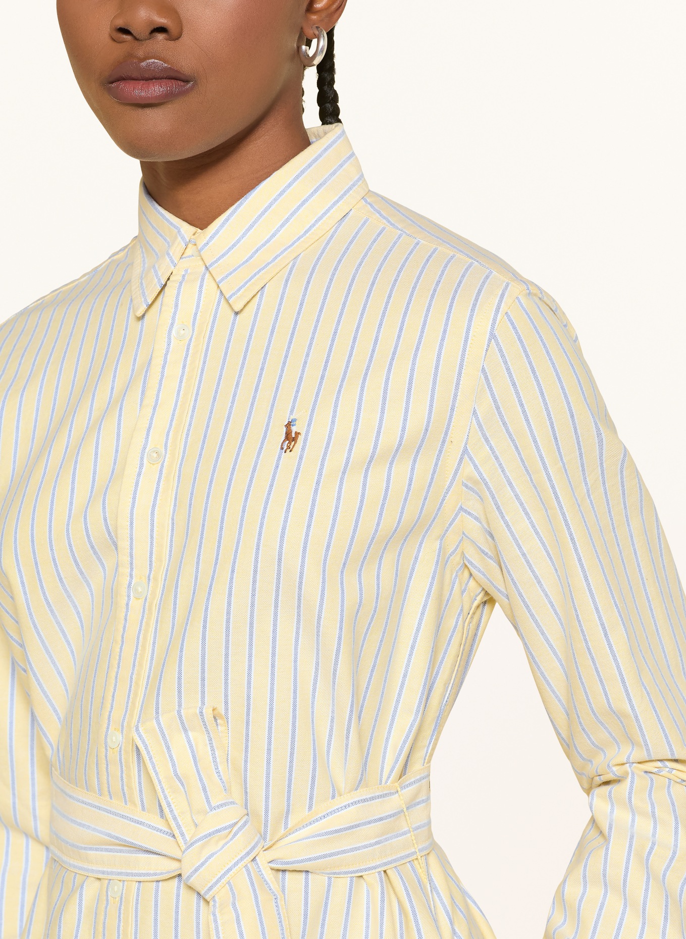 POLO RALPH LAUREN Sukienka koszulowa: JASNOŻÓŁTY / JASNONIEBIESKI