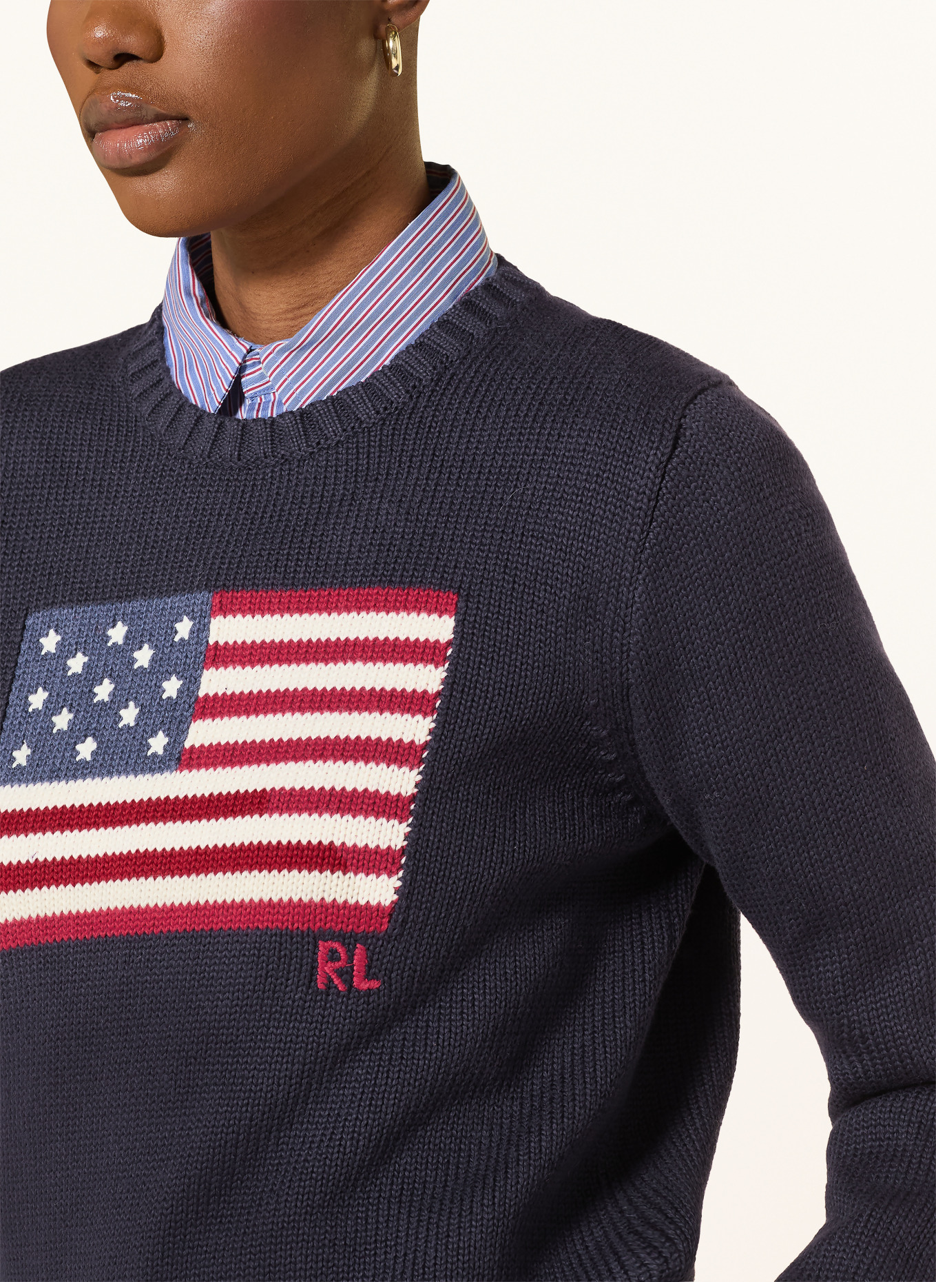 POLO RALPH LAUREN sweater: DARK BLUE