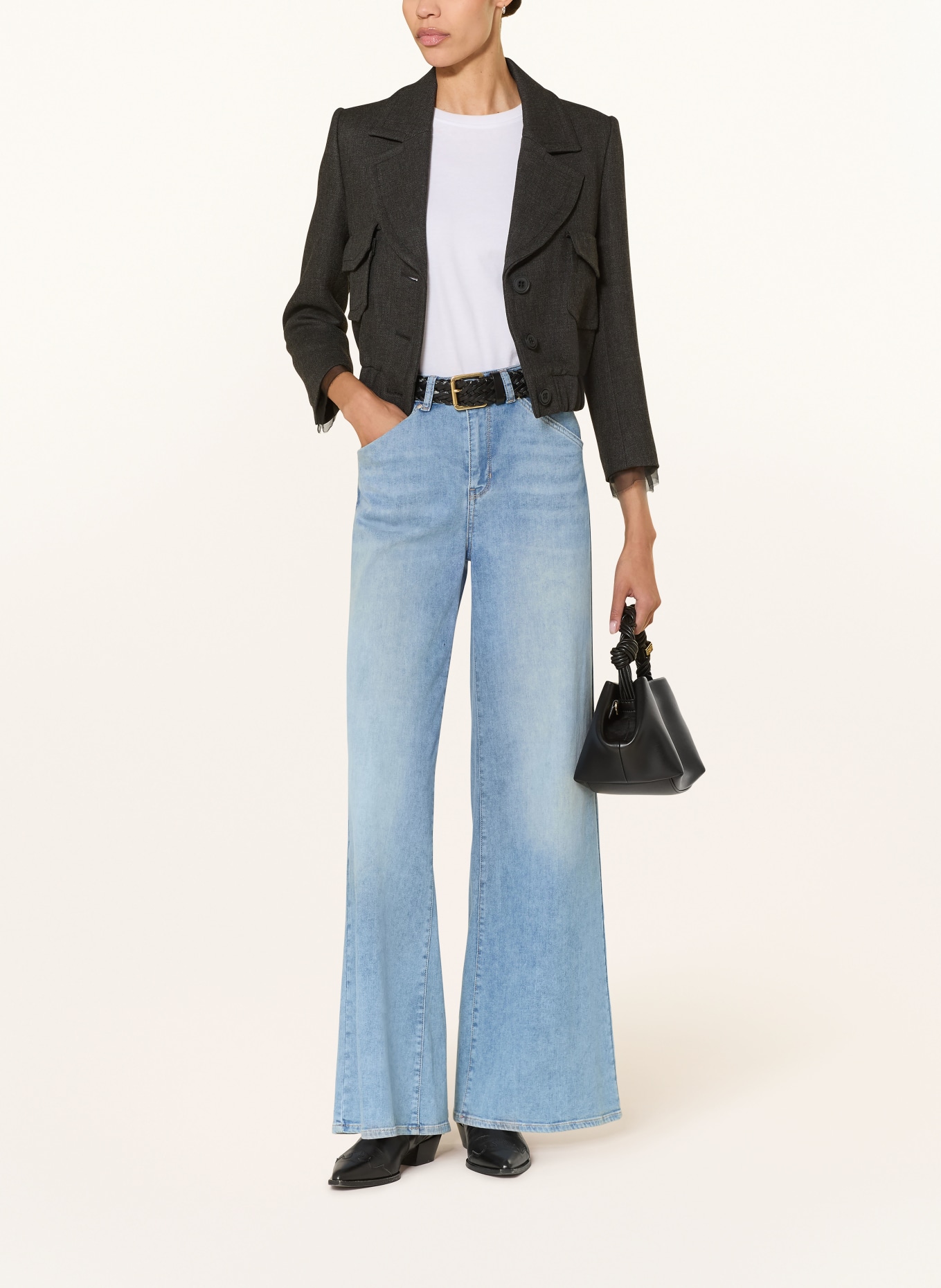 RAFFAELLO ROSSI Wide Leg Jeans SENA: 820 USED BLUE